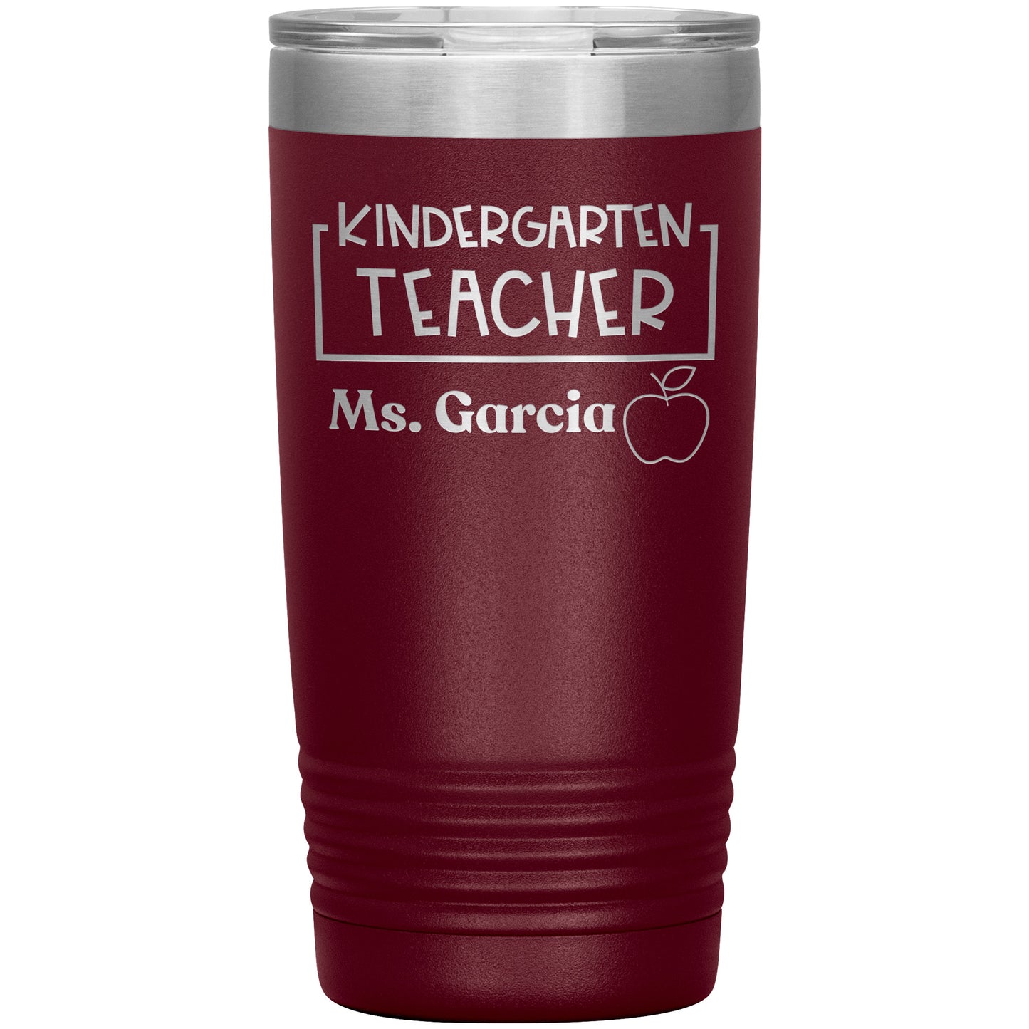 Custom Kindergarten Teacher Travel Tumbler