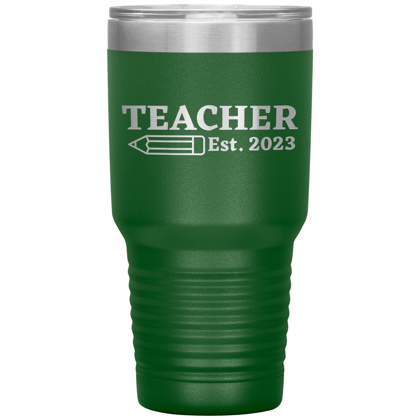 Custom Teacher Est 30oz Travel Tumbler