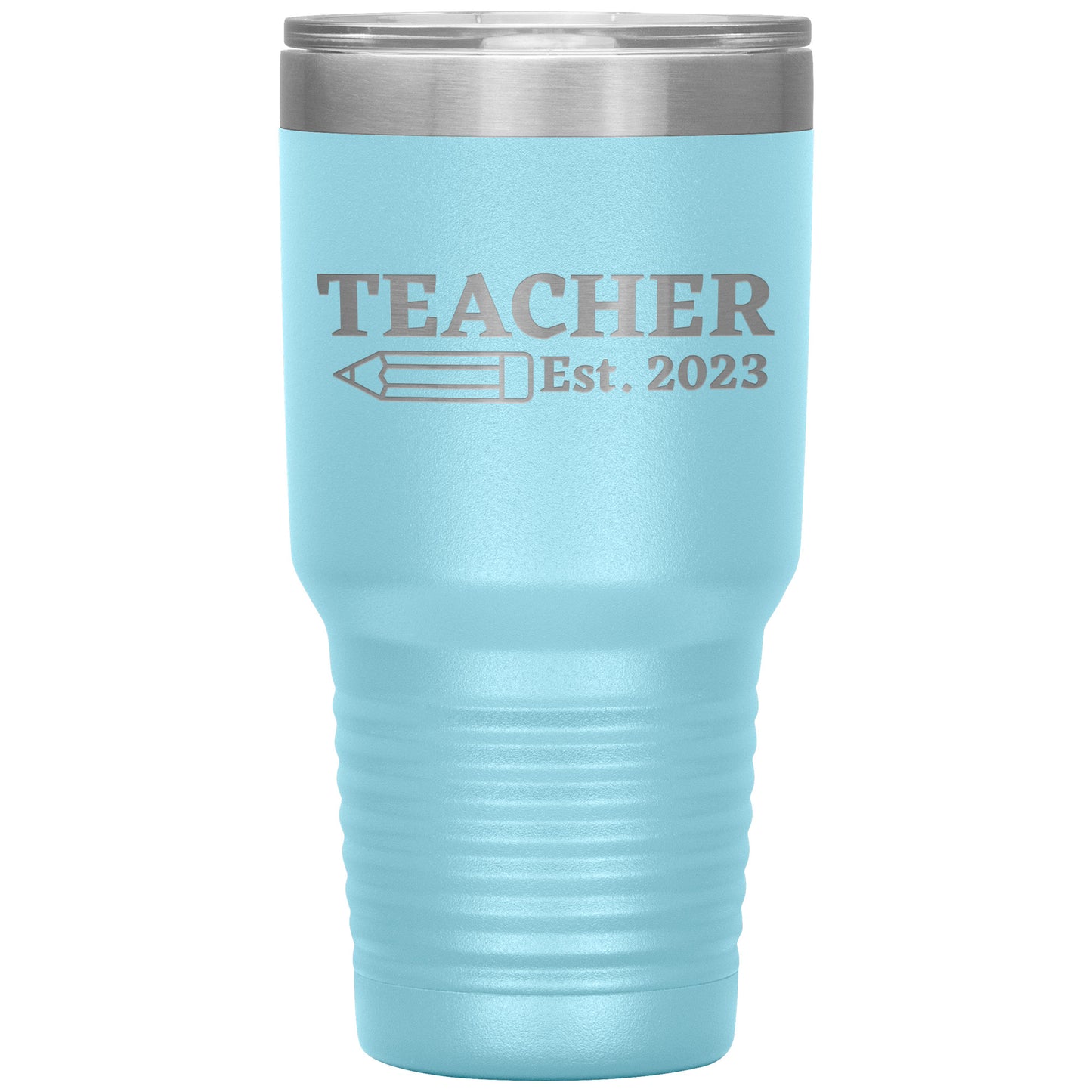 Custom Teacher Est 30oz Travel Tumbler