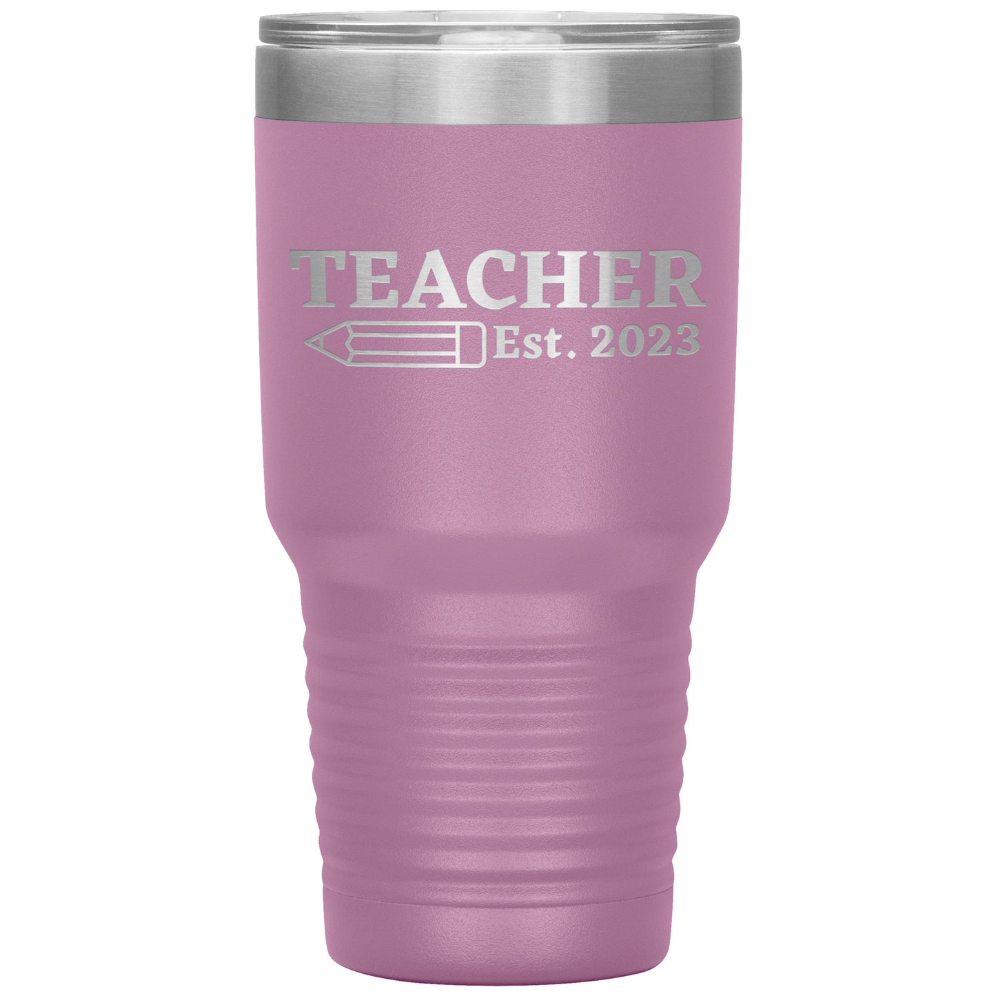 Custom Teacher Est 30oz Travel Tumbler
