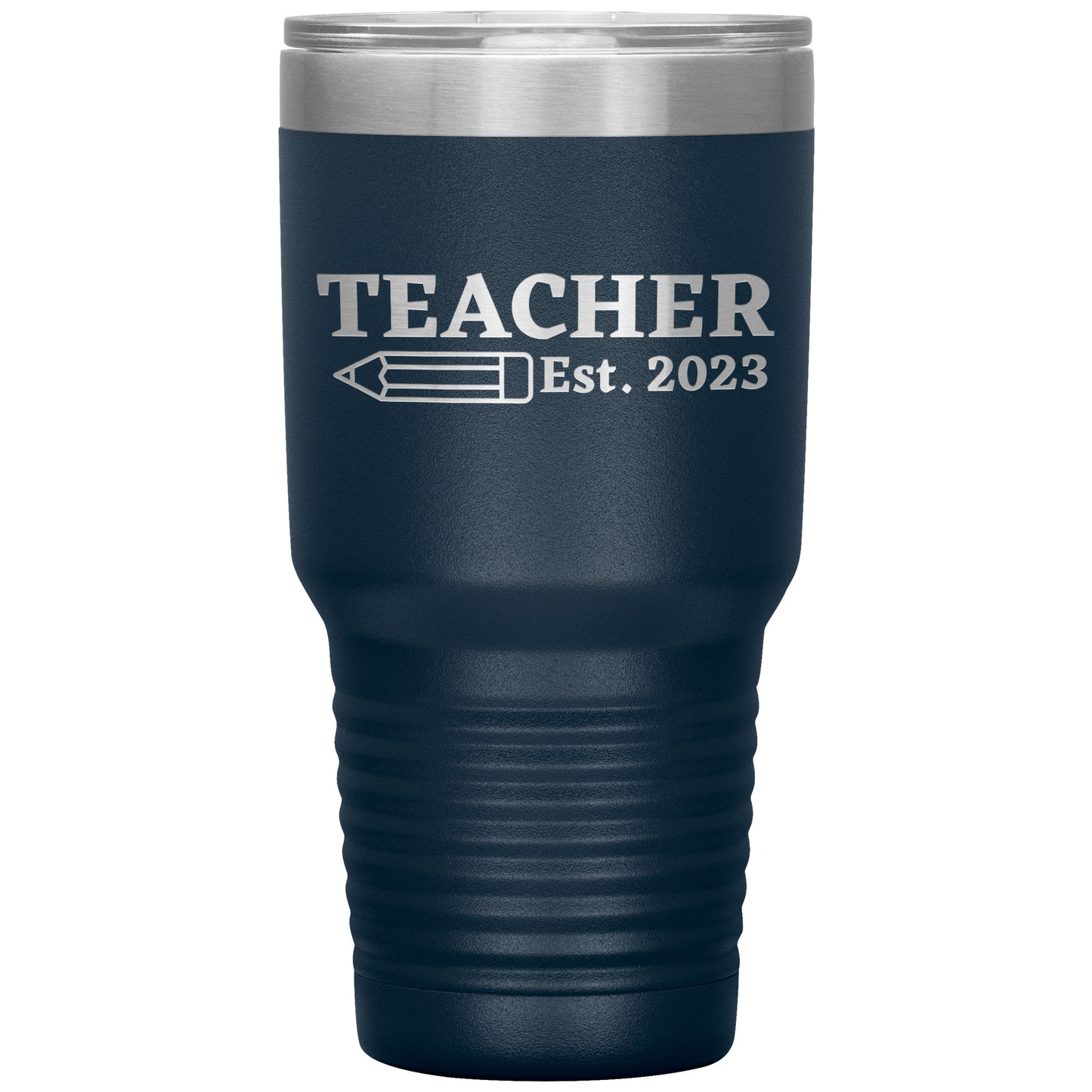Custom Teacher Est 30oz Travel Tumbler