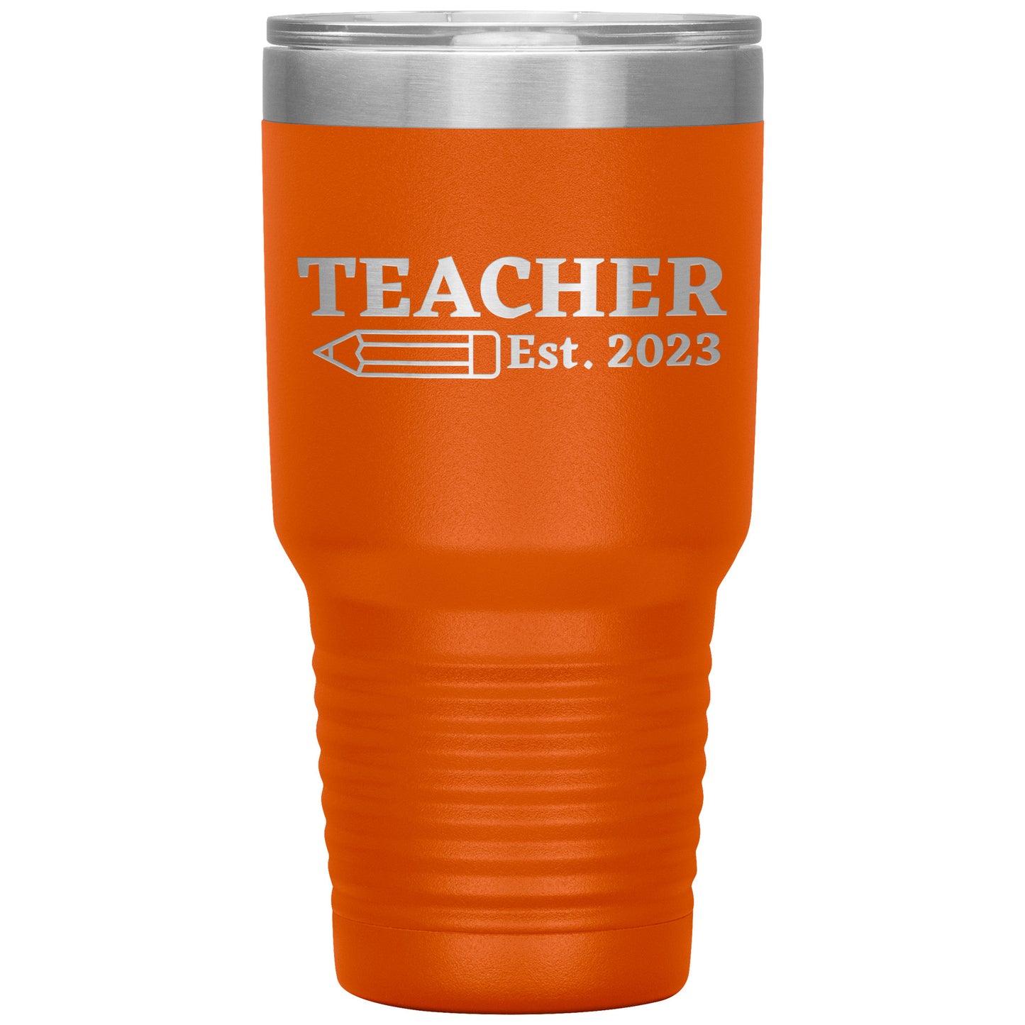 Custom Teacher Est 30oz Travel Tumbler