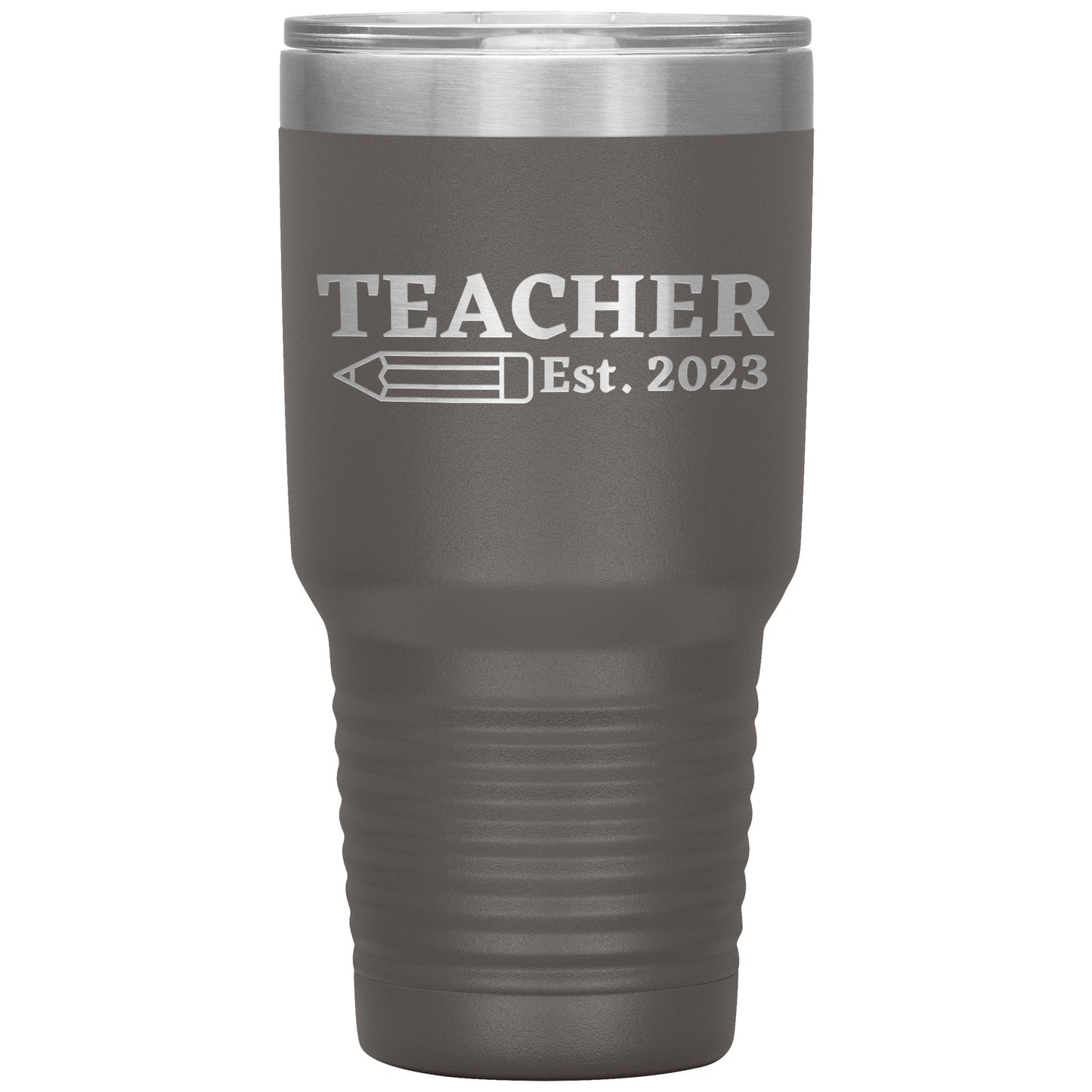 Custom Teacher Est 30oz Travel Tumbler