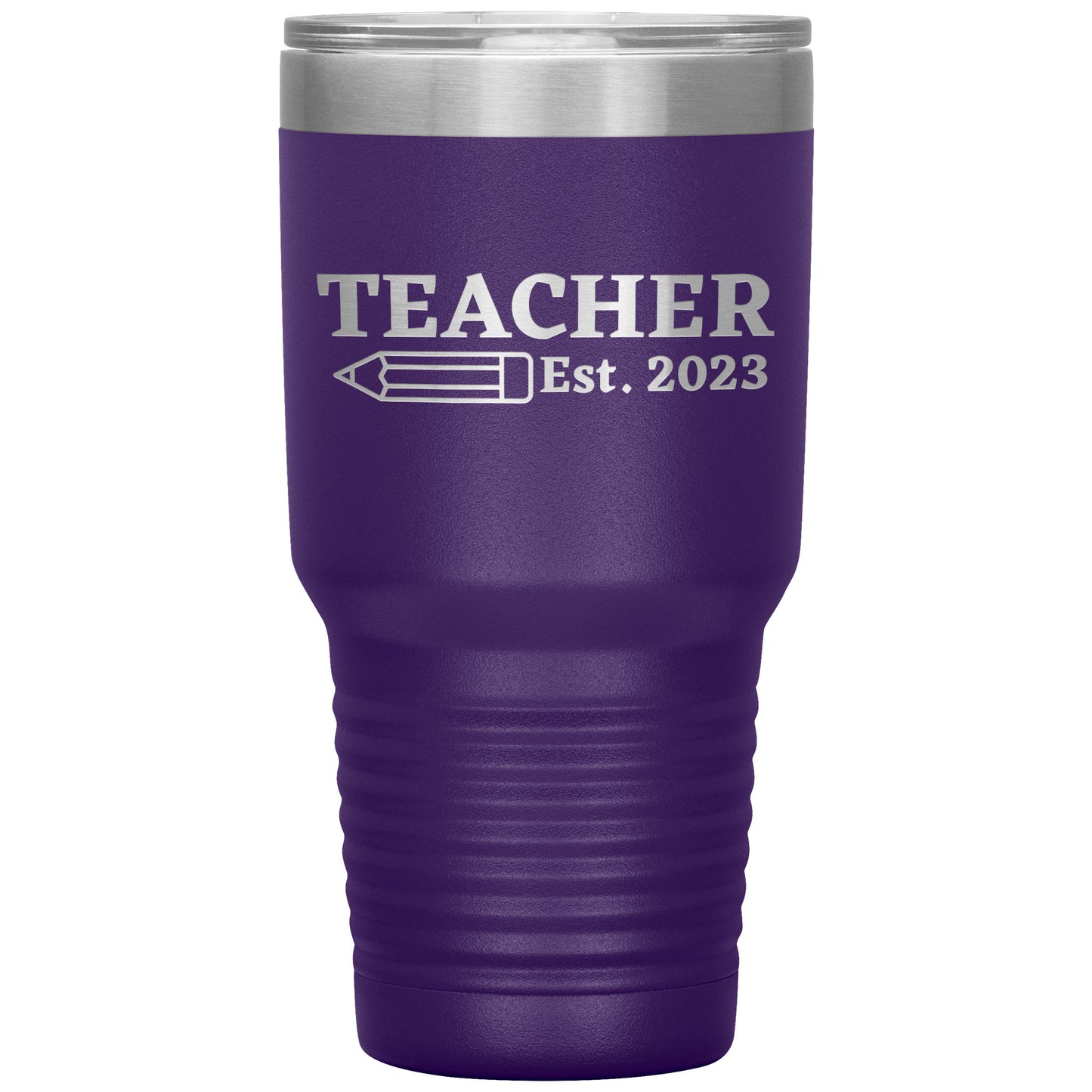 Custom Teacher Est 30oz Travel Tumbler