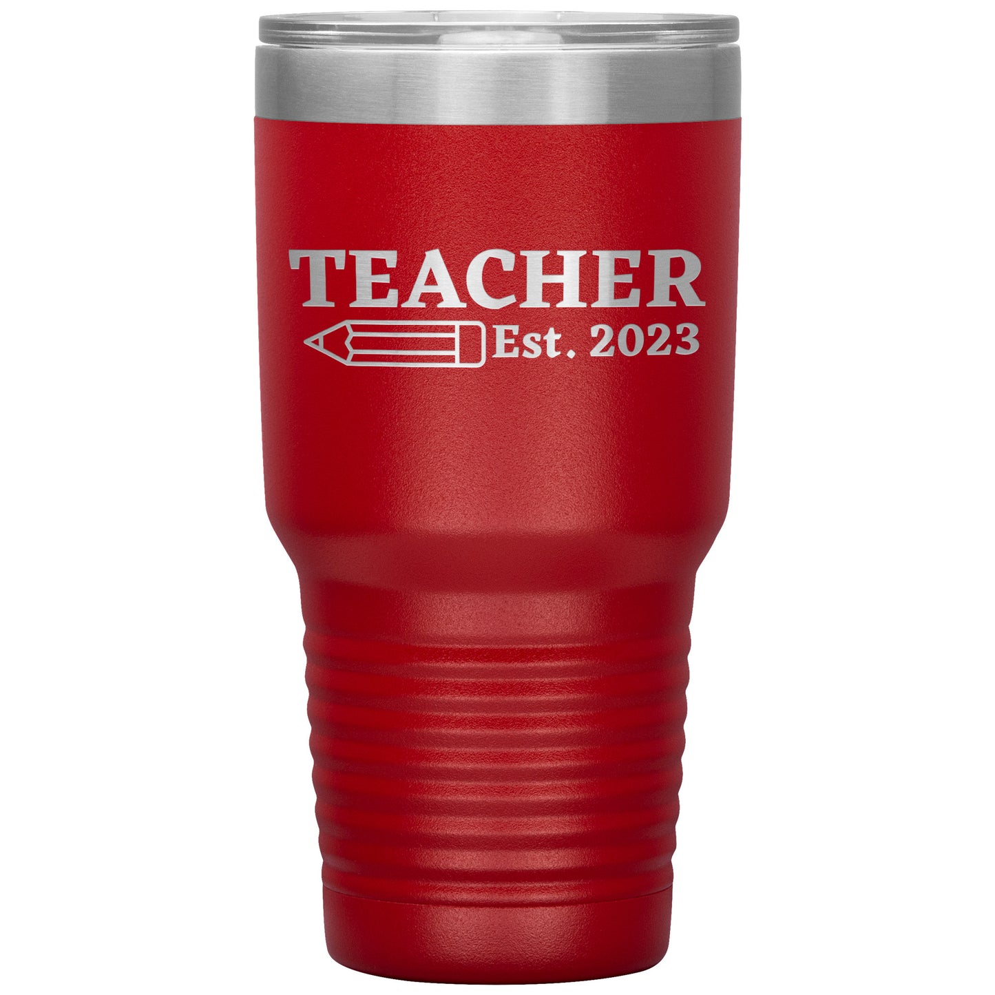 Custom Teacher Est 30oz Travel Tumbler