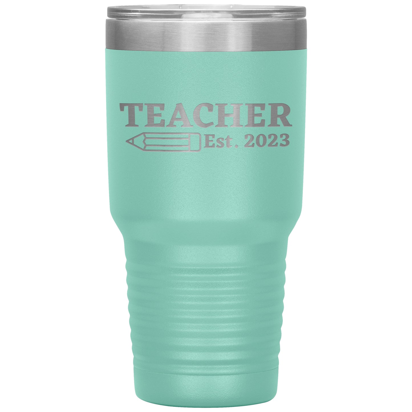 Custom Teacher Est 30oz Travel Tumbler