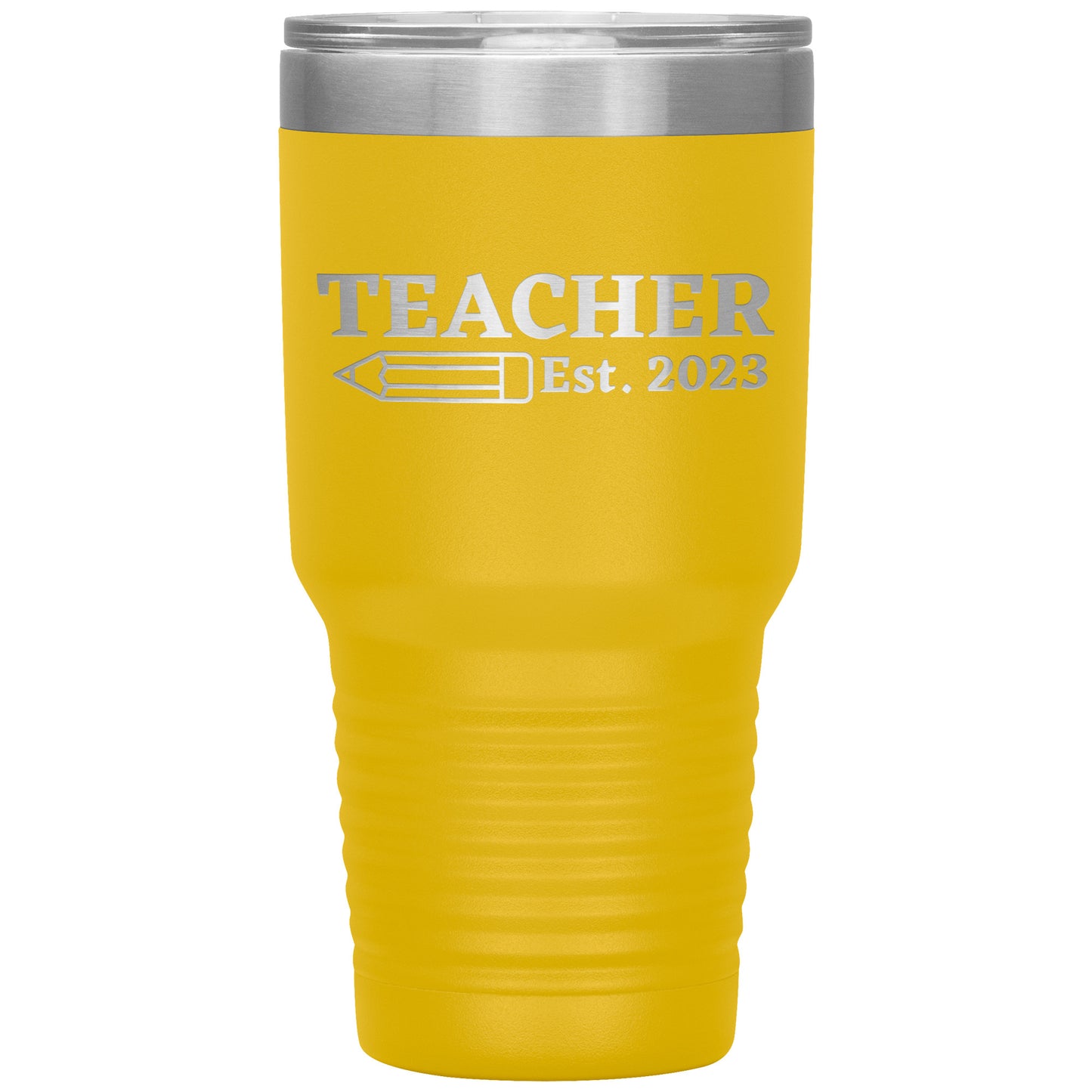 Custom Teacher Est 30oz Travel Tumbler