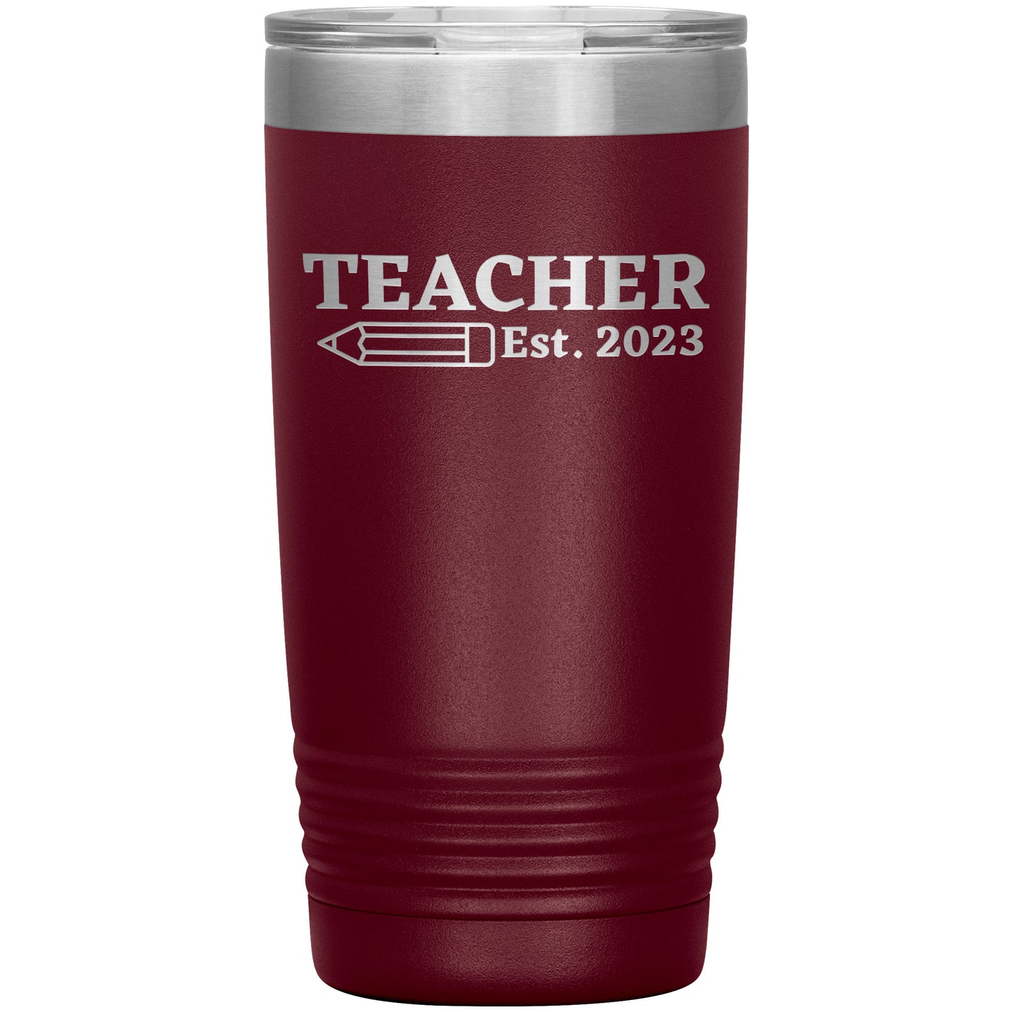 Custom Teacher Est Travel Tumbler