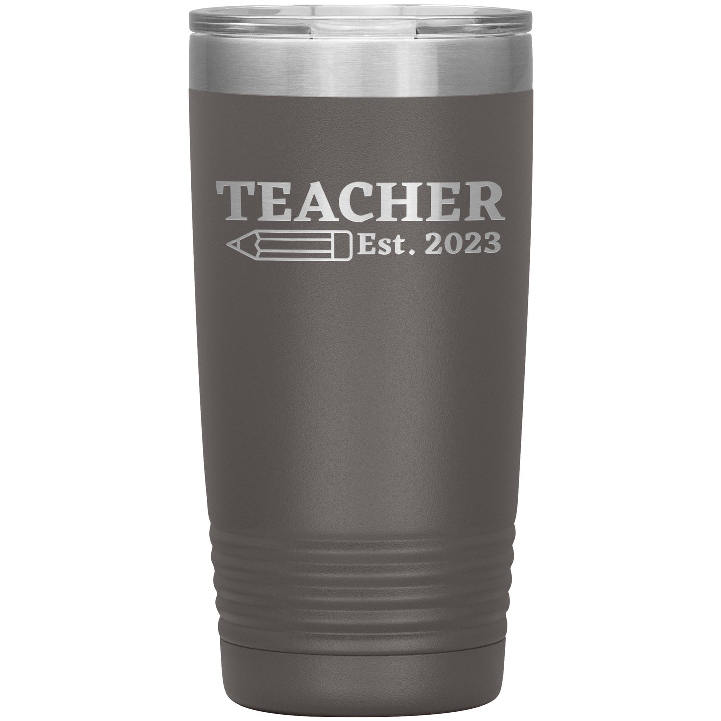 Custom Teacher Est Travel Tumbler