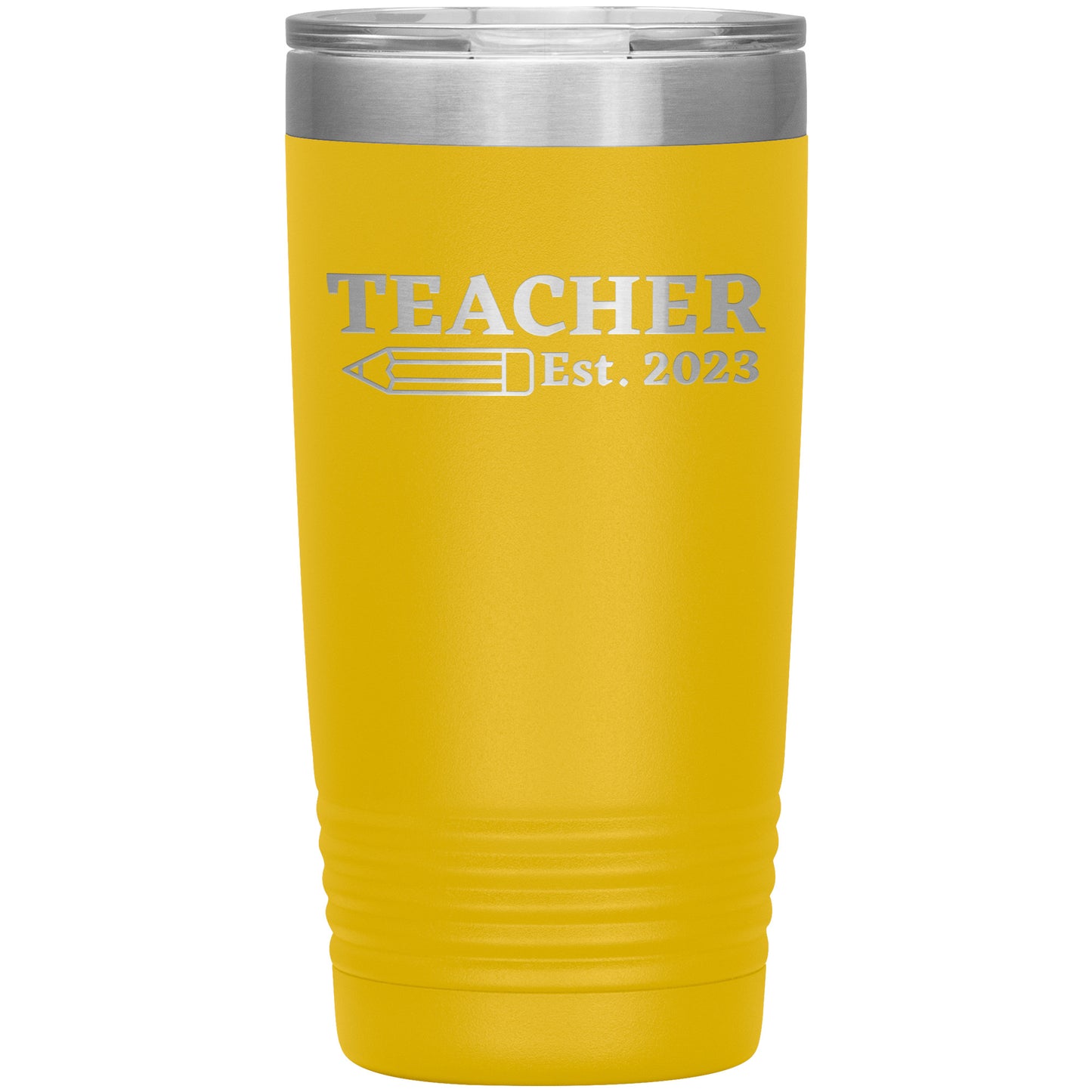 Custom Teacher Est Travel Tumbler