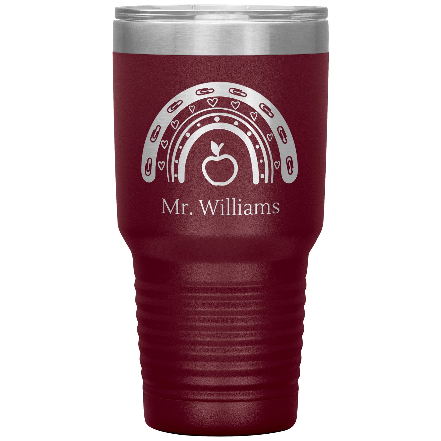 Custom Teacher Supplies 30oz Travel Tumbler