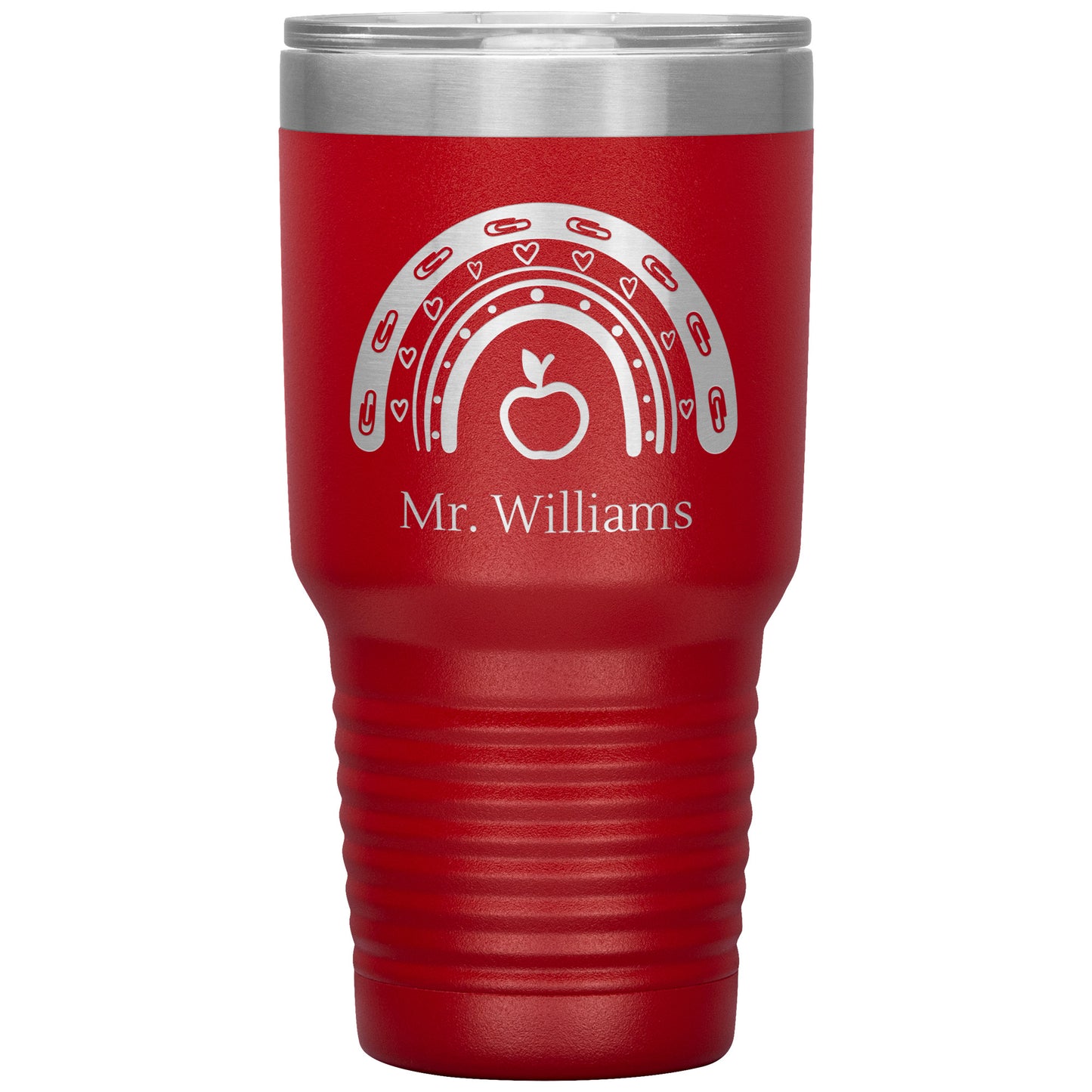 Custom Teacher Supplies 30oz Travel Tumbler