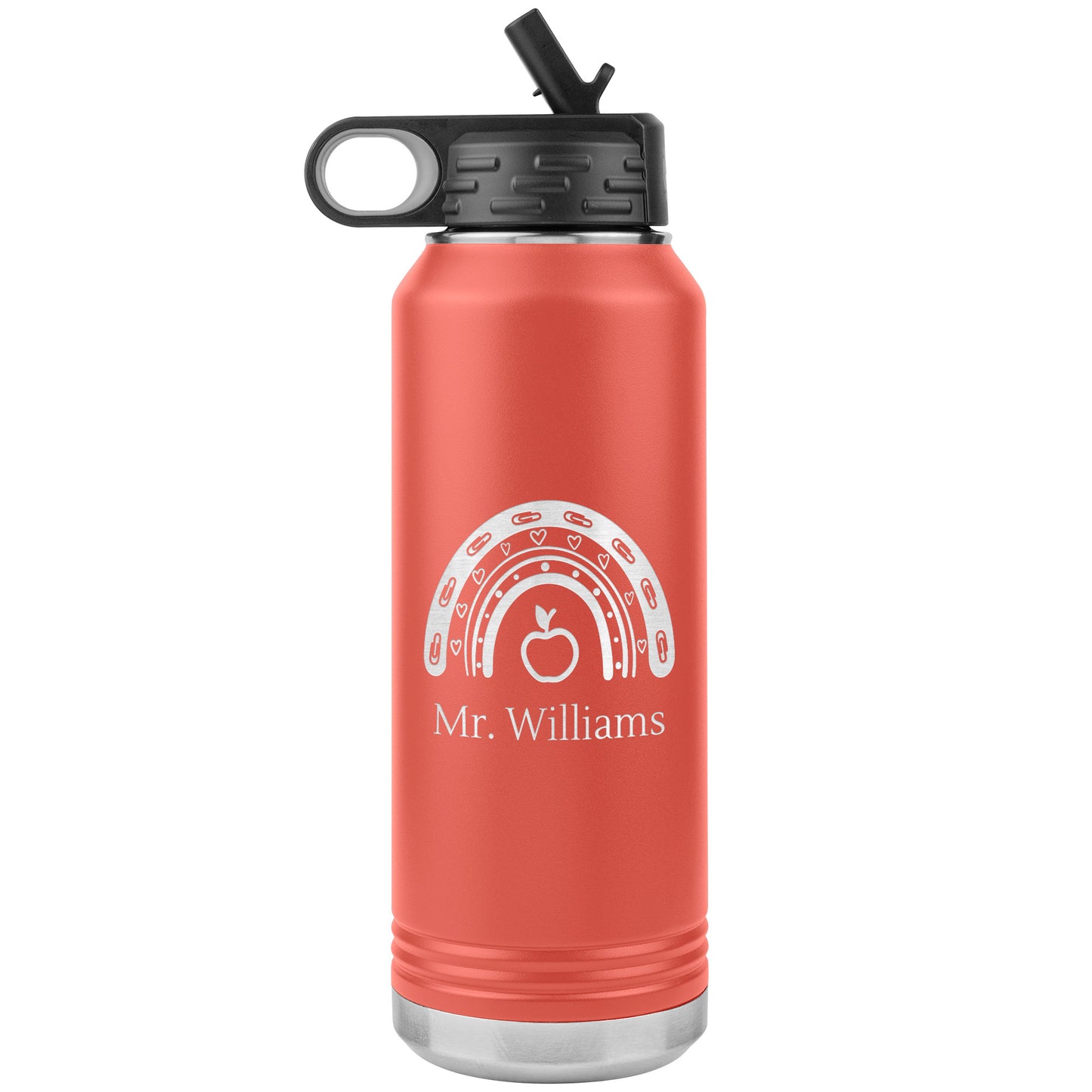 Custom Teacher Supplies Water Bottle Tumbler