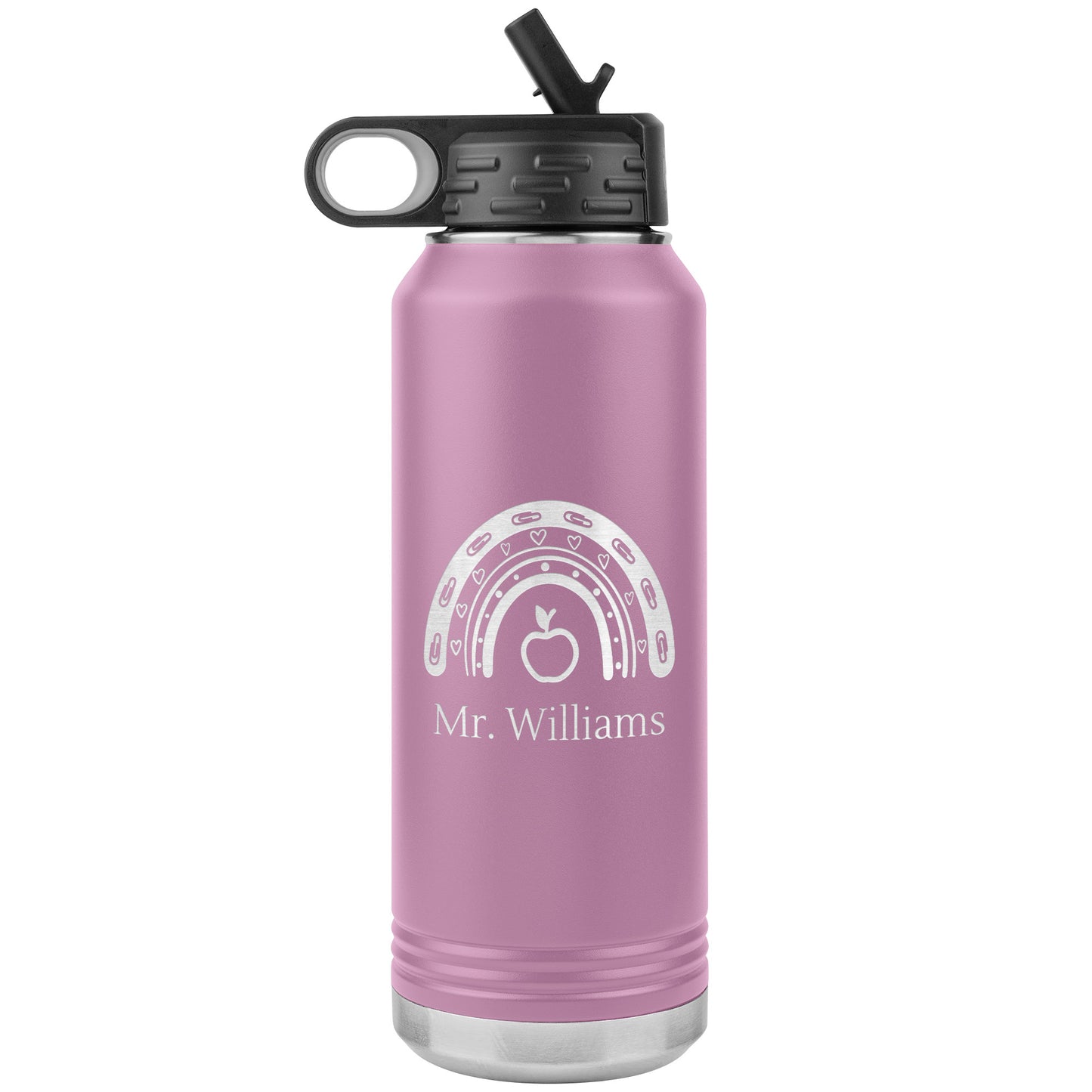 Custom Teacher Supplies Water Bottle Tumbler