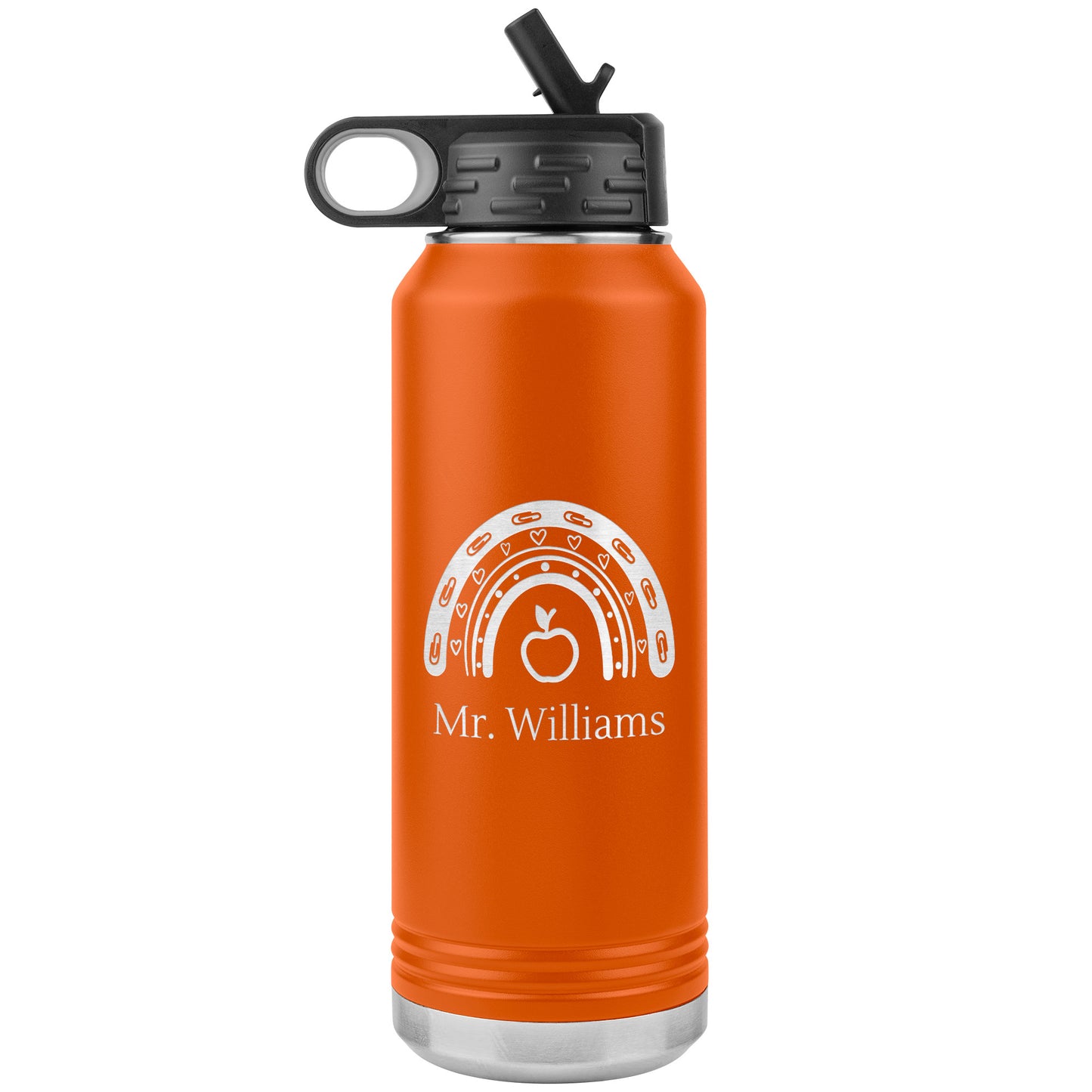 Custom Teacher Supplies Water Bottle Tumbler