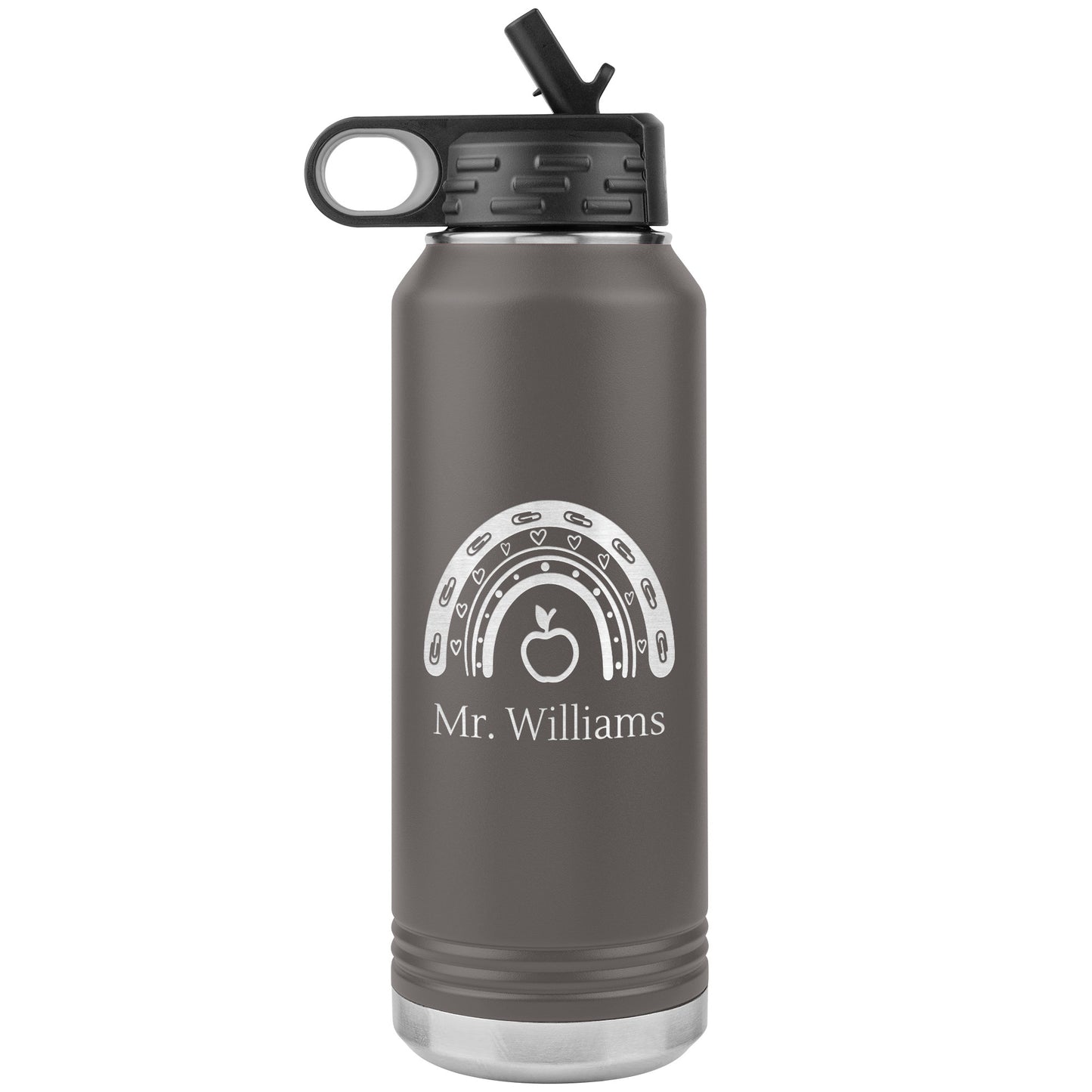 Custom Teacher Supplies Water Bottle Tumbler