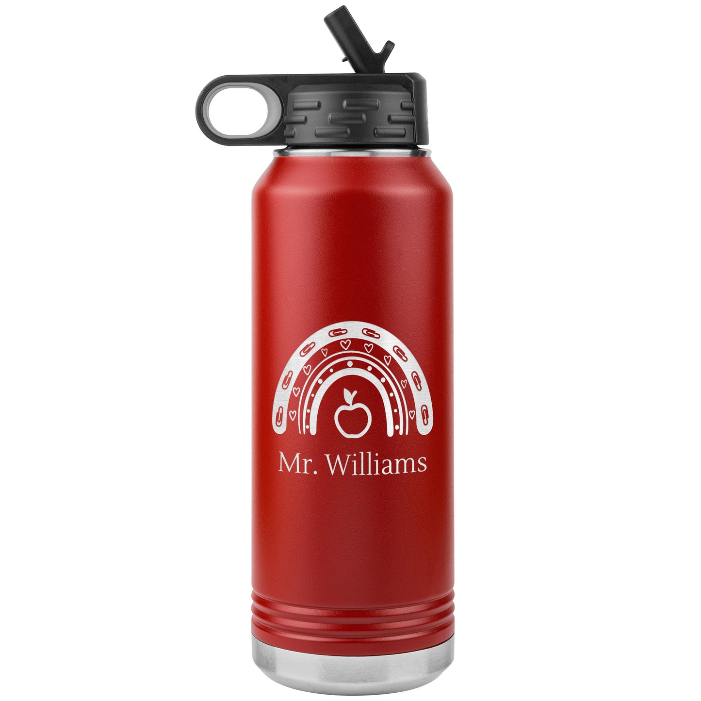 Custom Teacher Supplies Water Bottle Tumbler