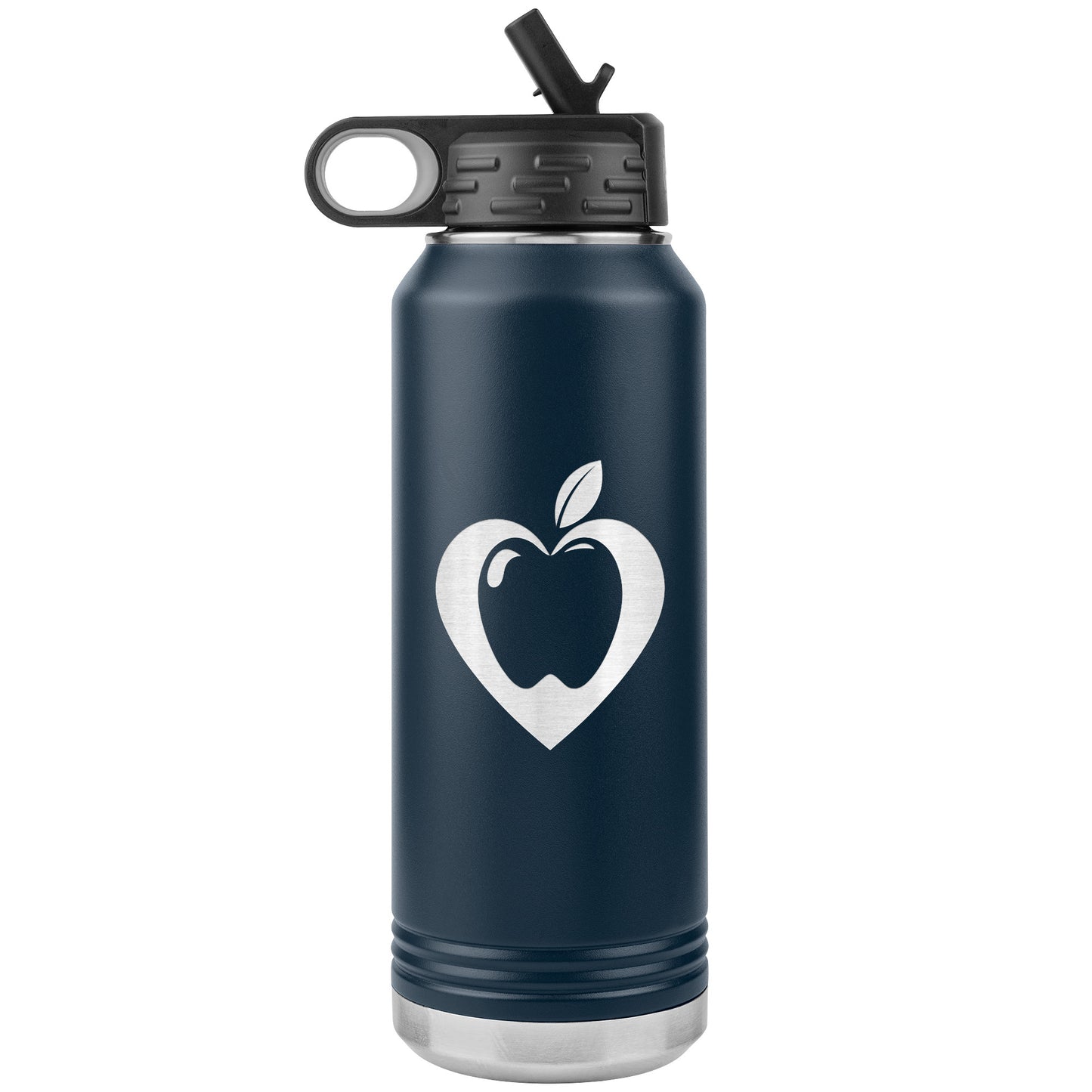 Heart Apple Water Bottle Tumbler