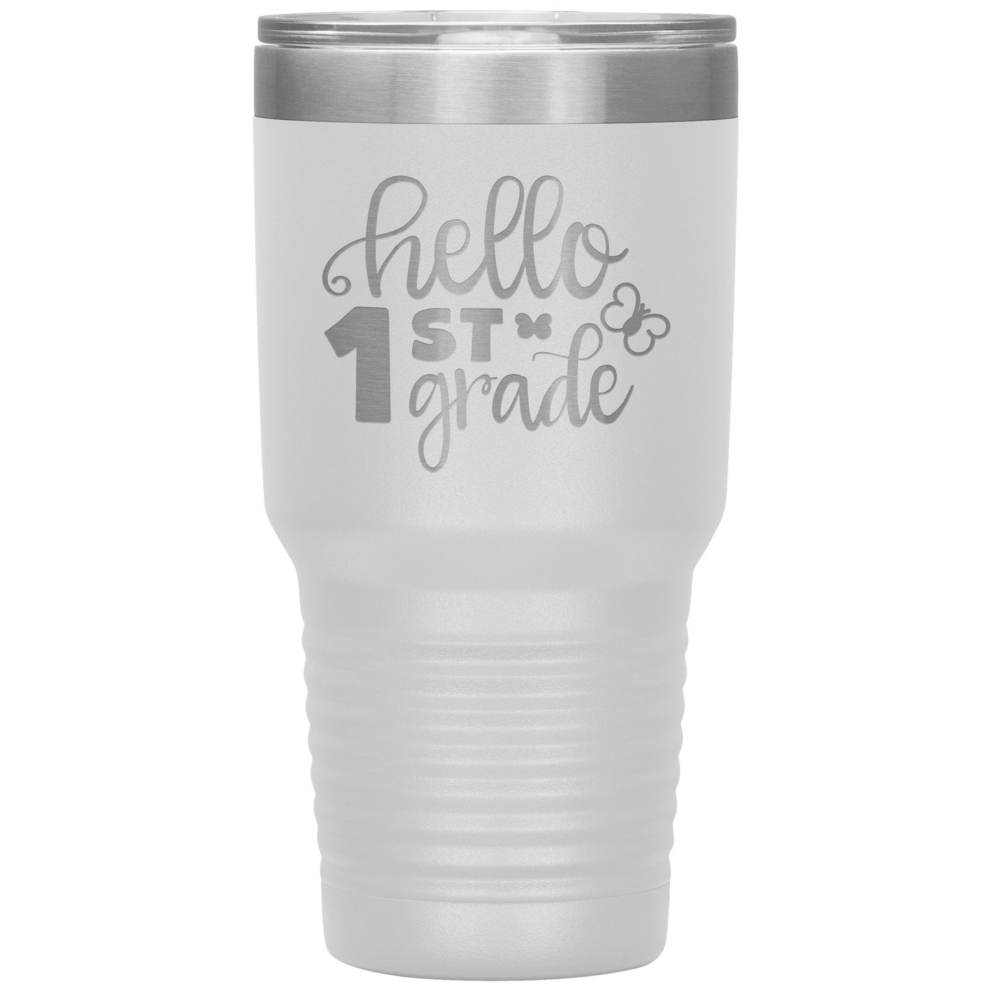 Hello 1st Grade 30oz Travel Tumbler