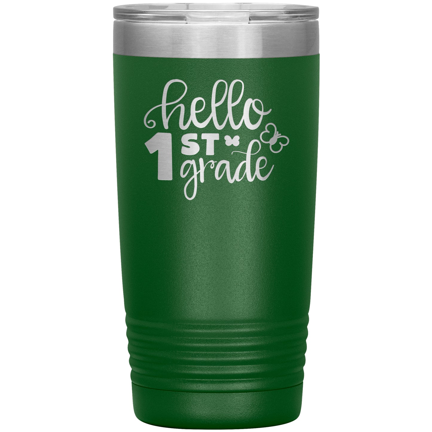 Hello 1st Grade Travel Tumbler 🦋