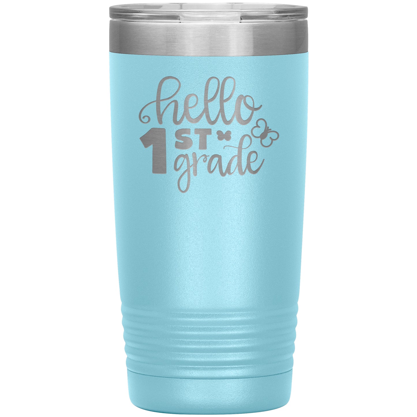 Hello 1st Grade Travel Tumbler 🦋