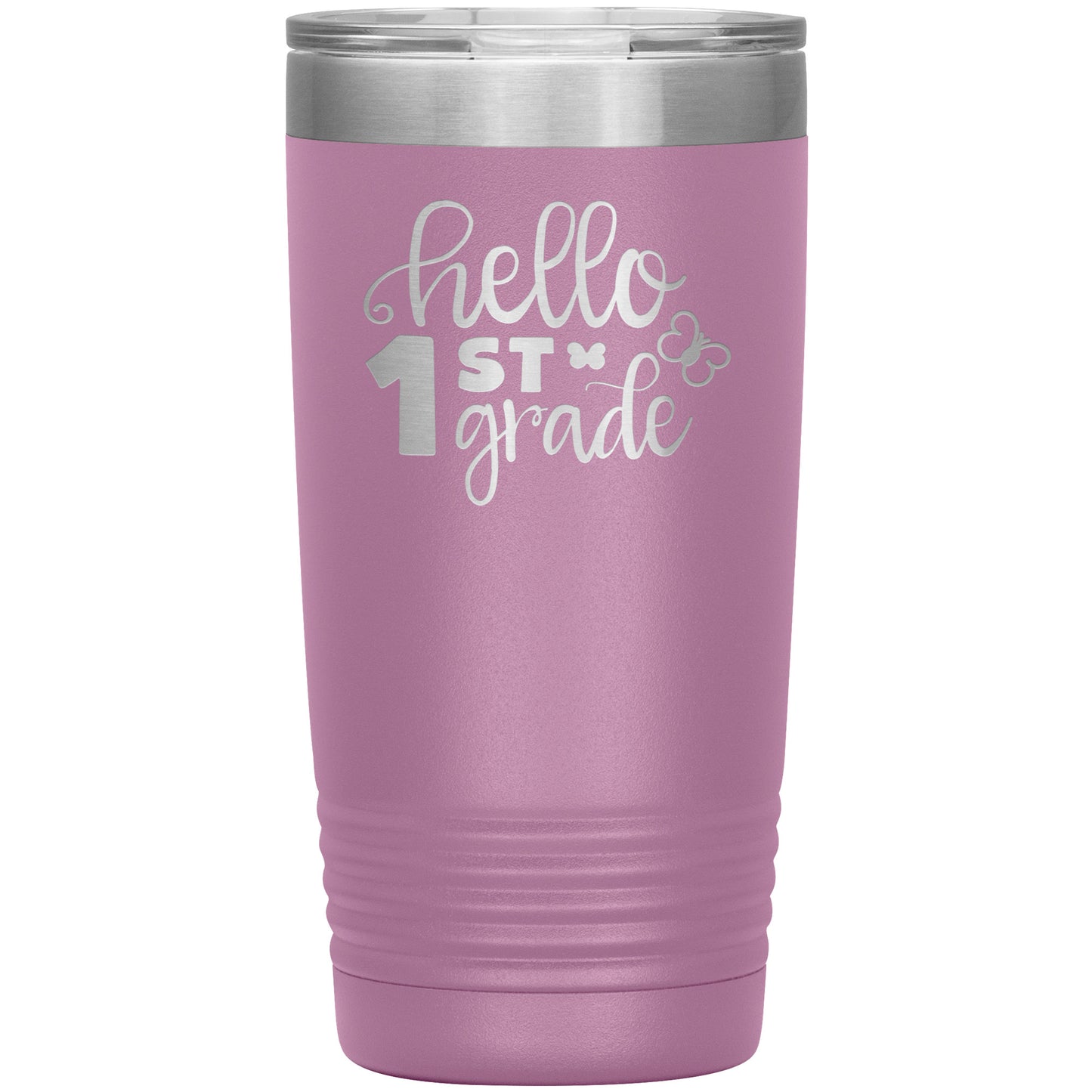 Hello 1st Grade Travel Tumbler 🦋