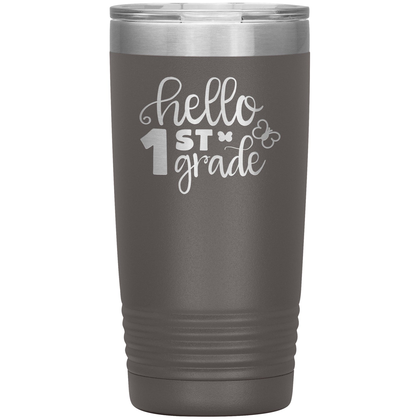Hello 1st Grade Travel Tumbler 🦋