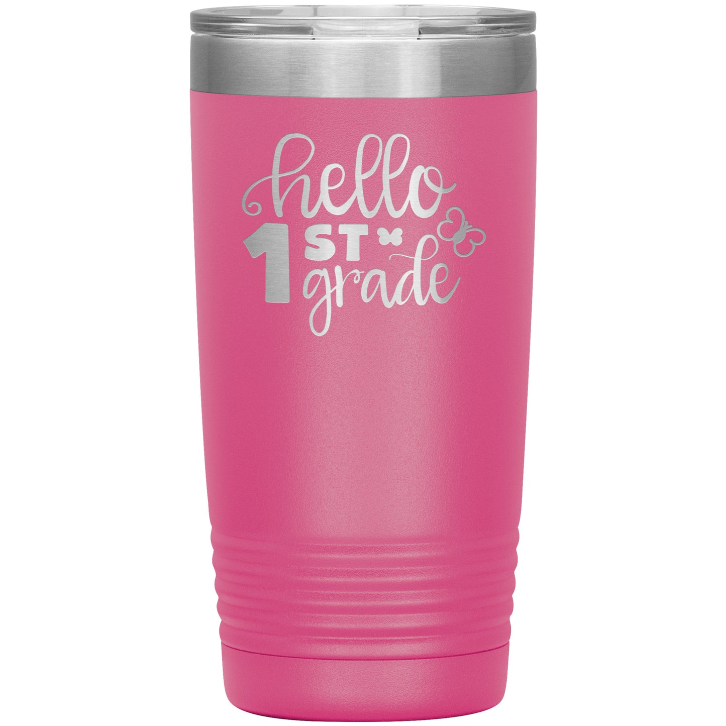 Hello 1st Grade Travel Tumbler 🦋