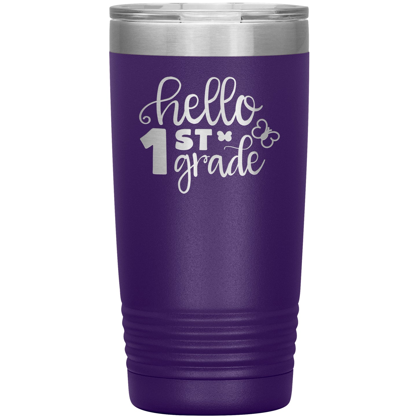 Hello 1st Grade Travel Tumbler 🦋