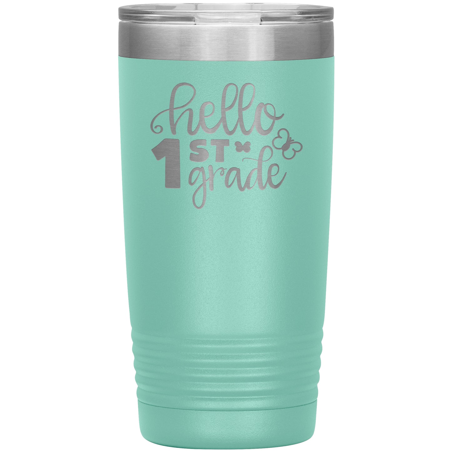 Hello 1st Grade Travel Tumbler 🦋