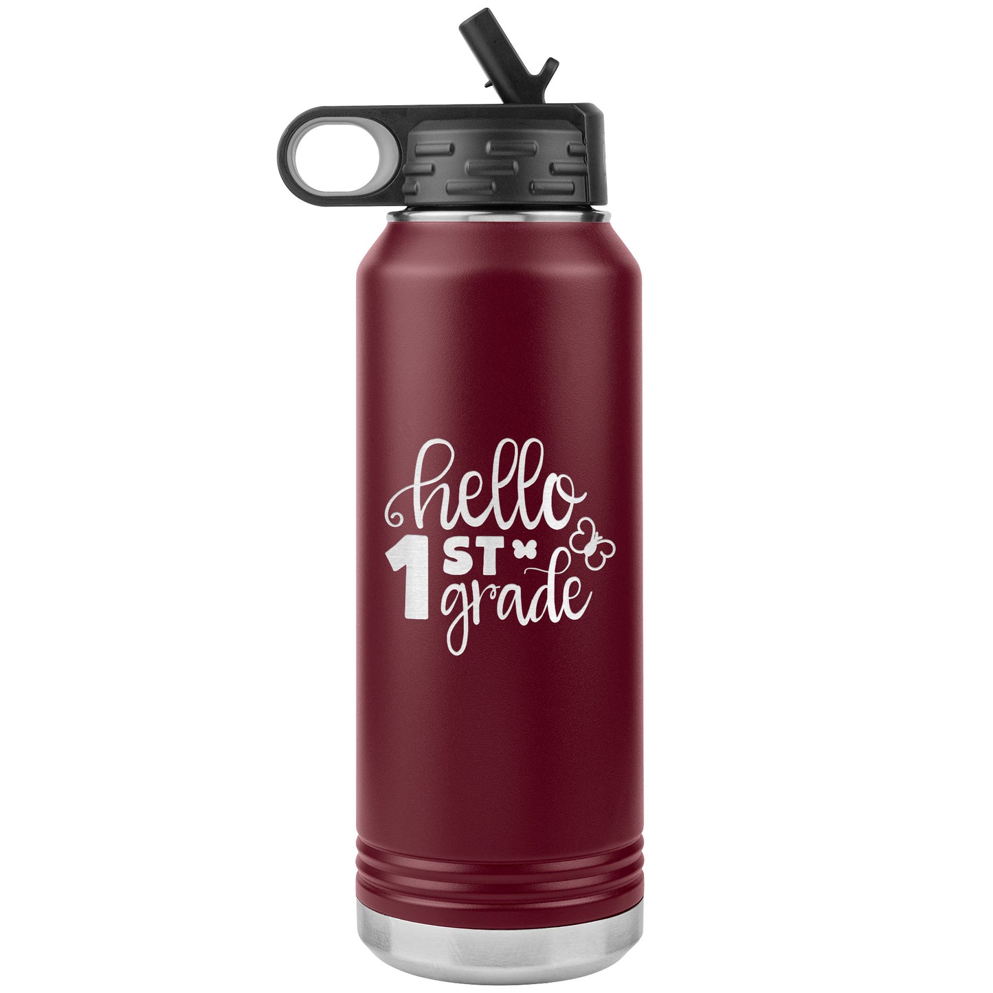 Hello 1st Grade Water Bottle Tumbler
