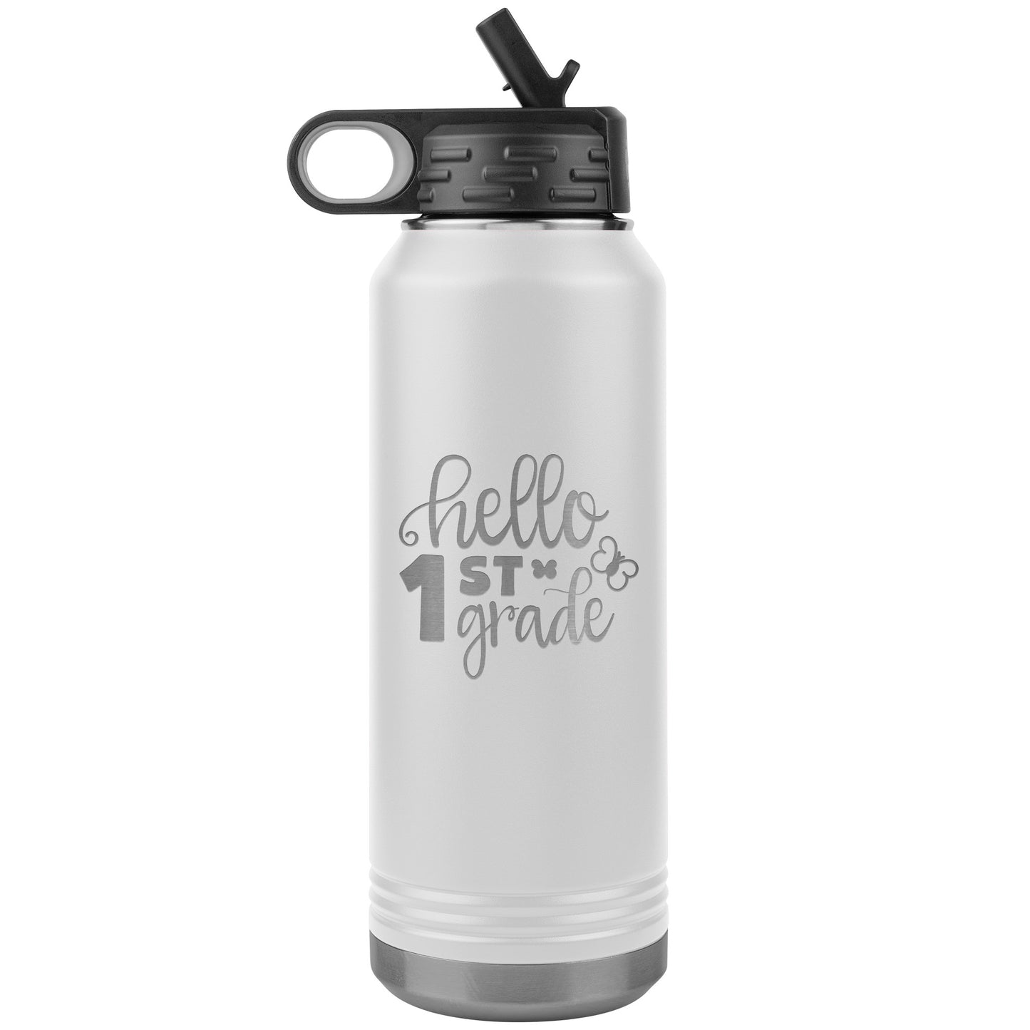 Hello 1st Grade Water Bottle Tumbler