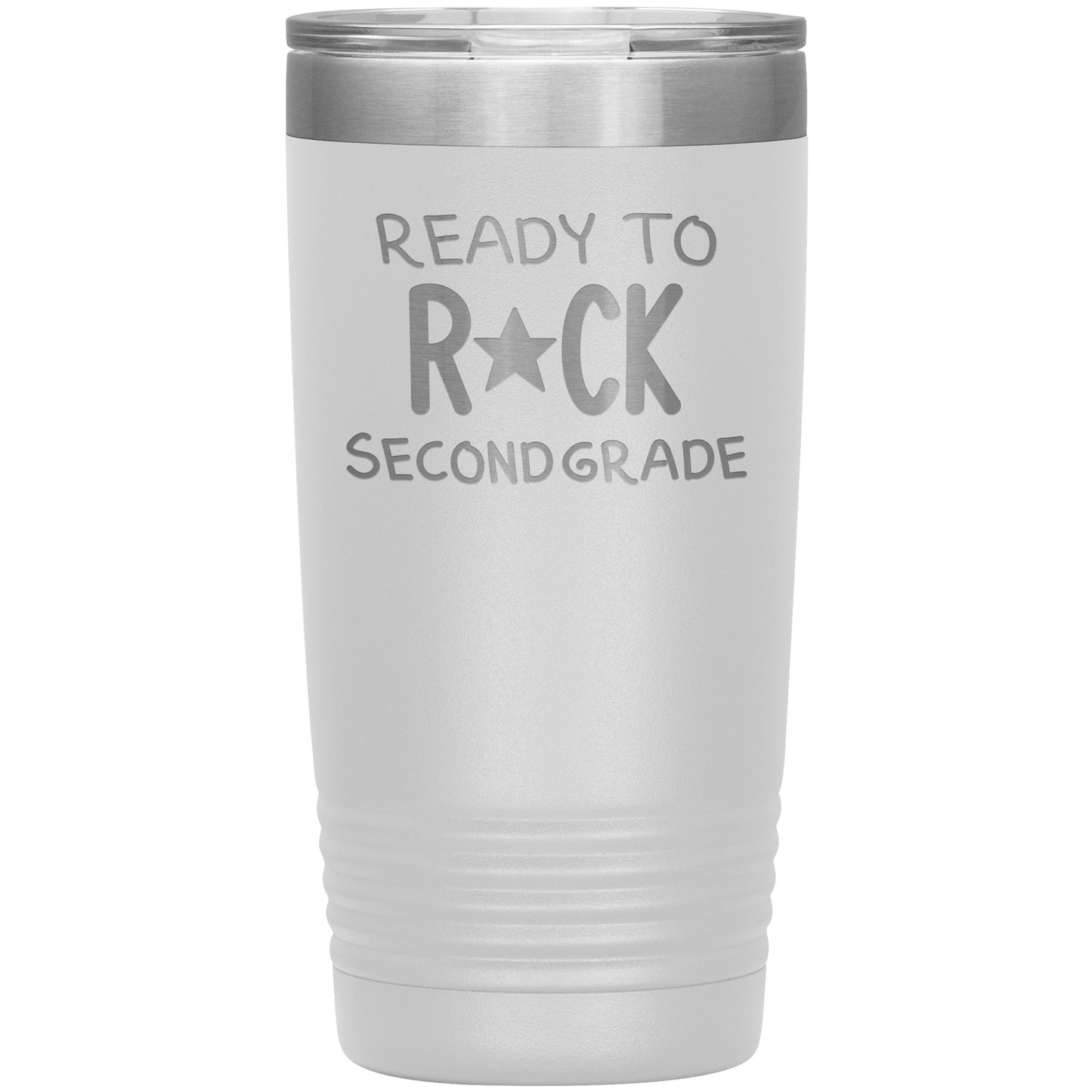 Ready To Rock Second Grade Travel Tumbler