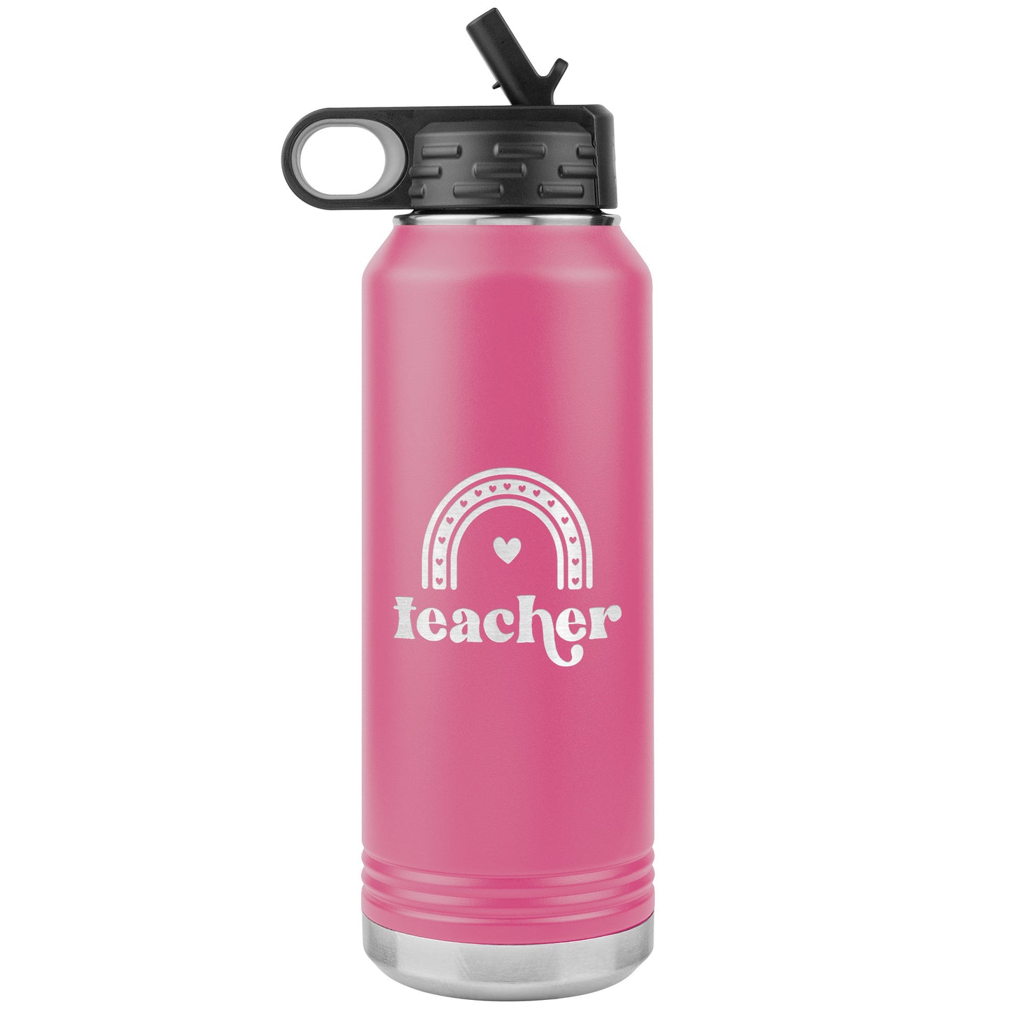 Teacher Curve Water Bottle Tumbler