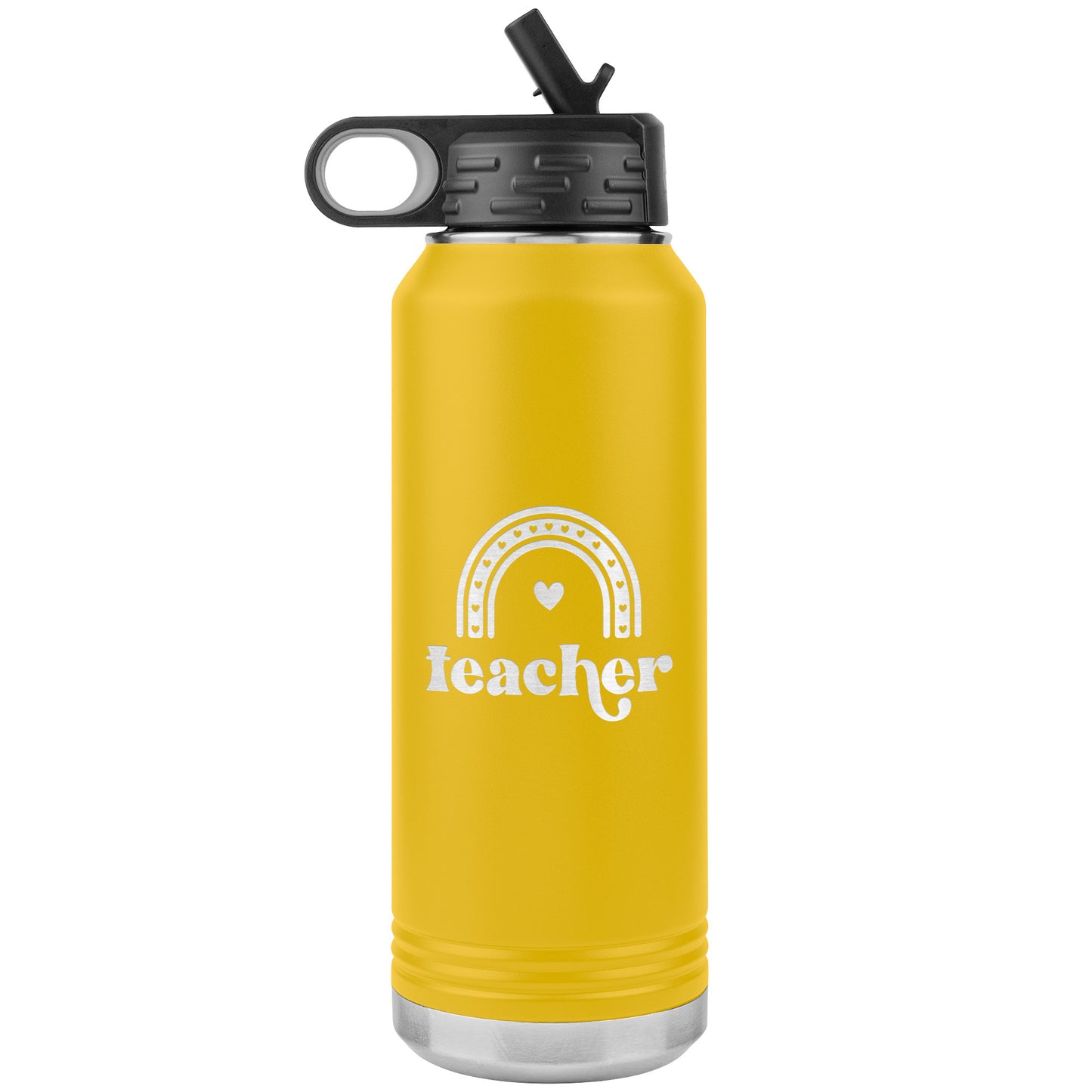 Teacher Curve Water Bottle Tumbler