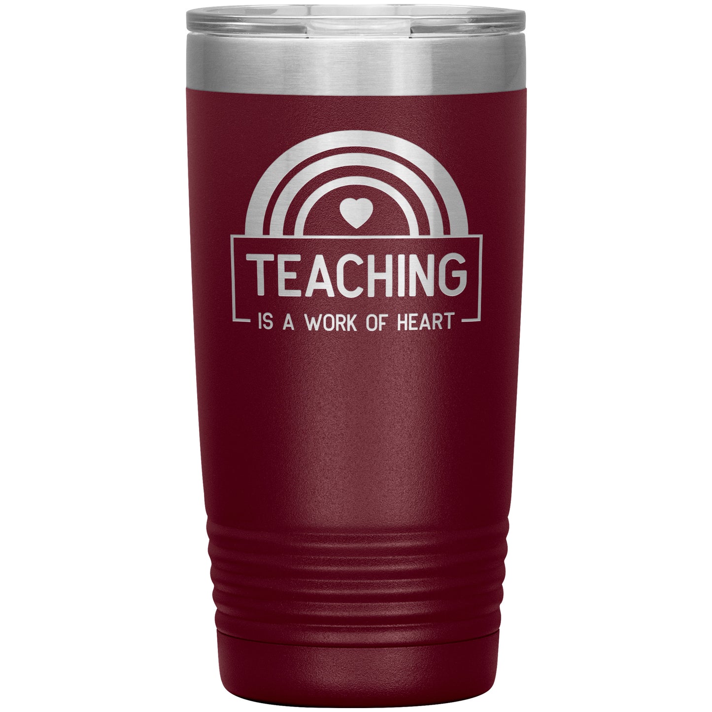 Teaching is a Work of Heart Travel Tumbler
