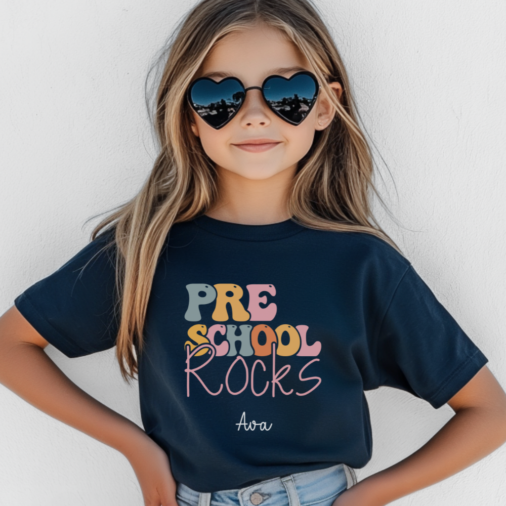 Custom Youth PreSchool Rocks T-Shirt