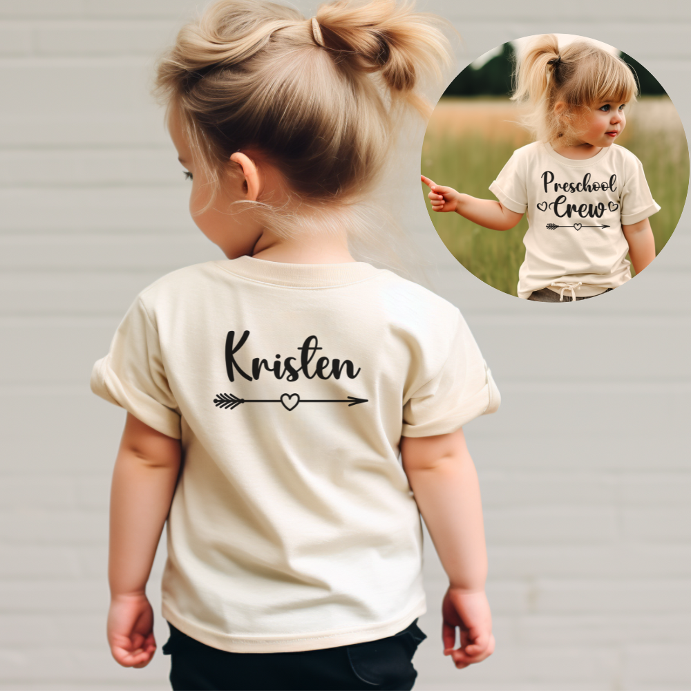 Custom Preschool Crew Toddler T-Shirt