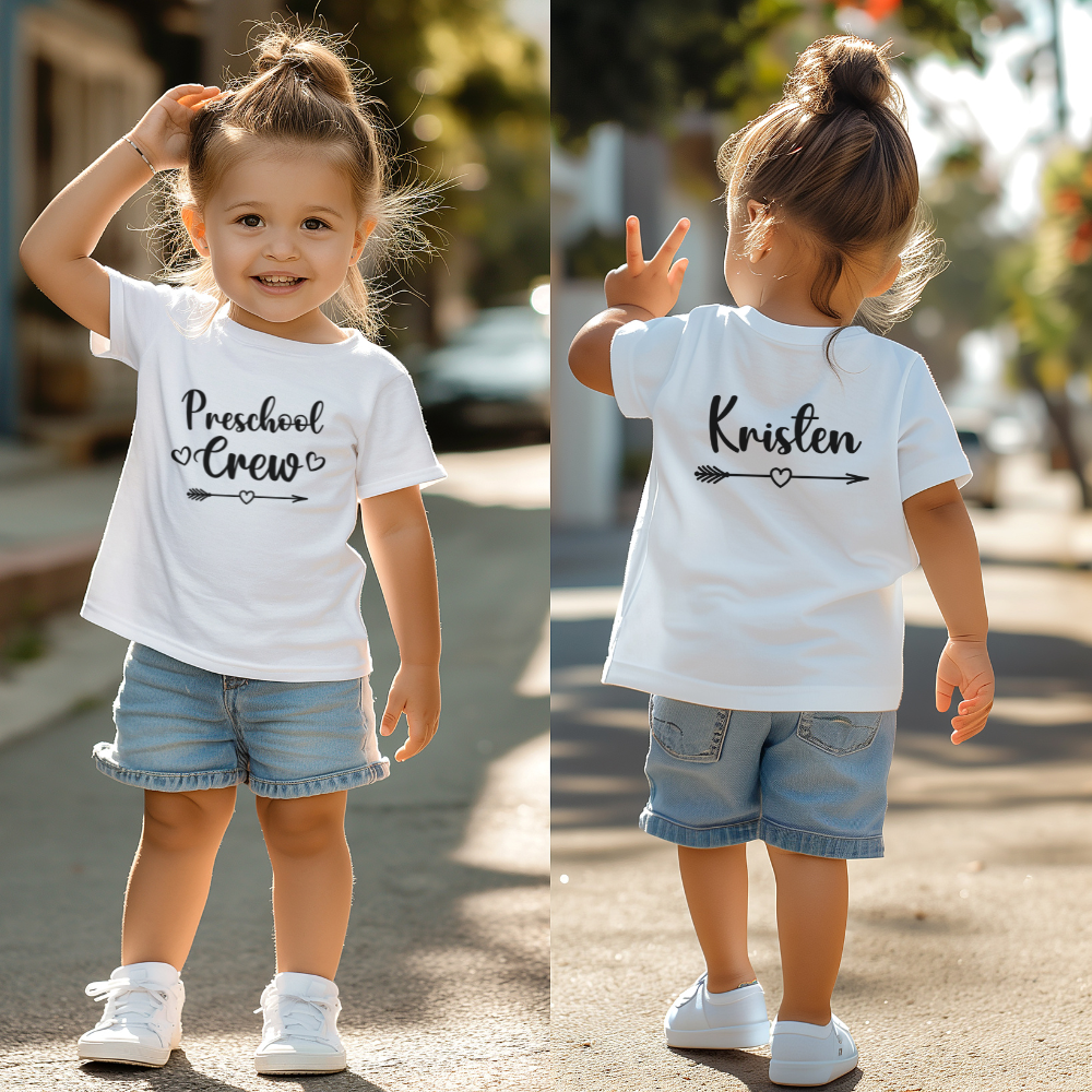 Custom Preschool Crew Toddler T-Shirt