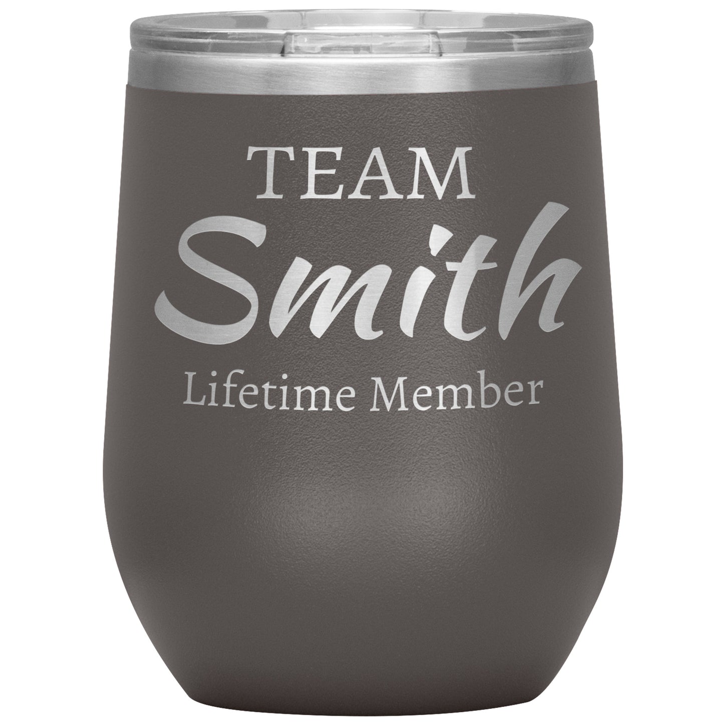 Custom Team Lifetime Member Wine Tumbler