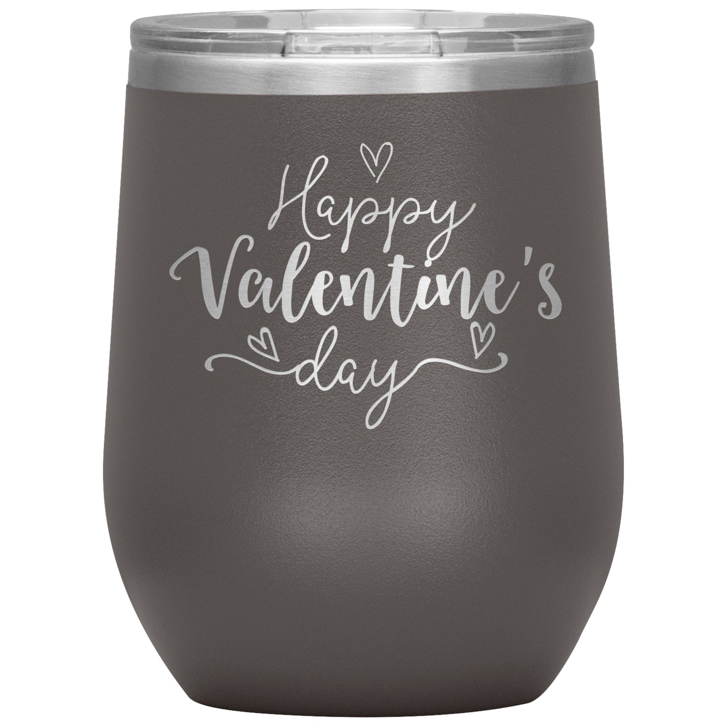 Happy Valentine's Day (Script) Wine Tumbler❣️