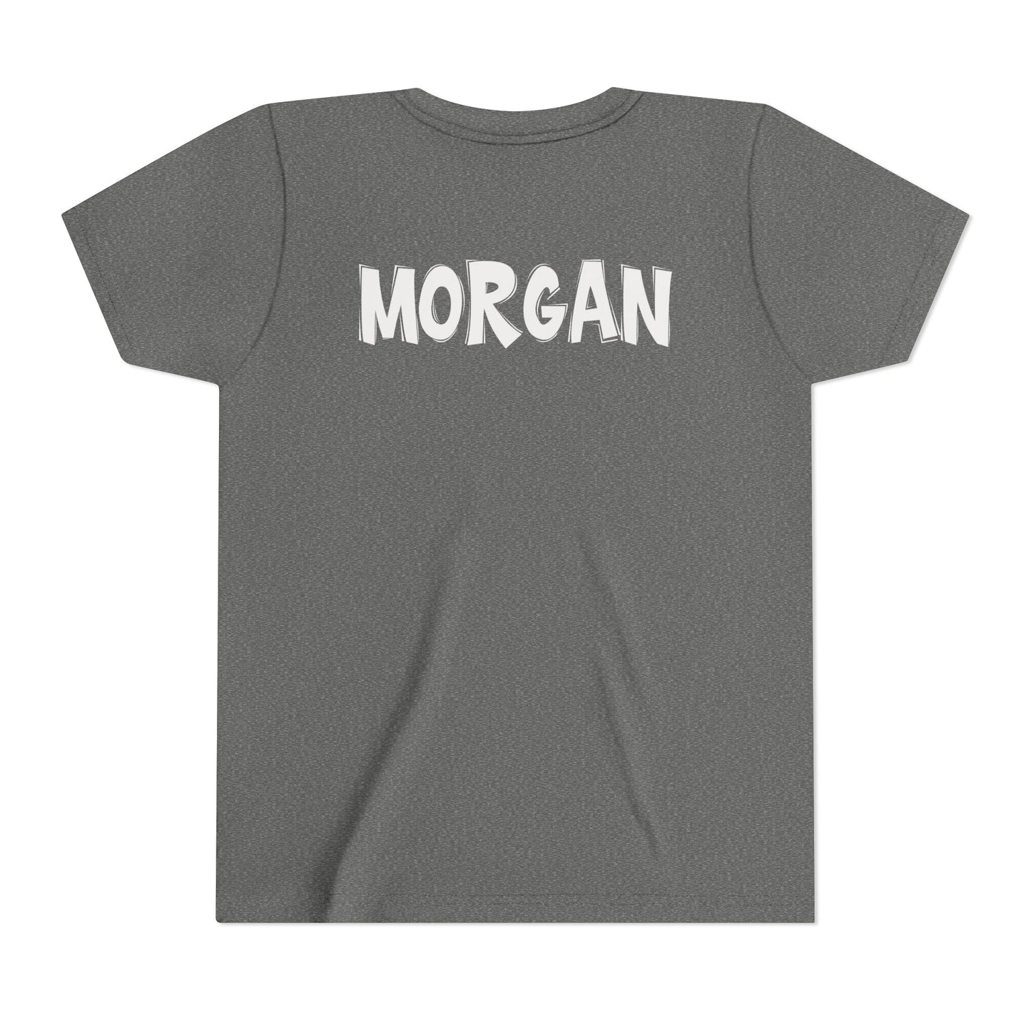 Custom School Name Youth Outlined T-Shirt