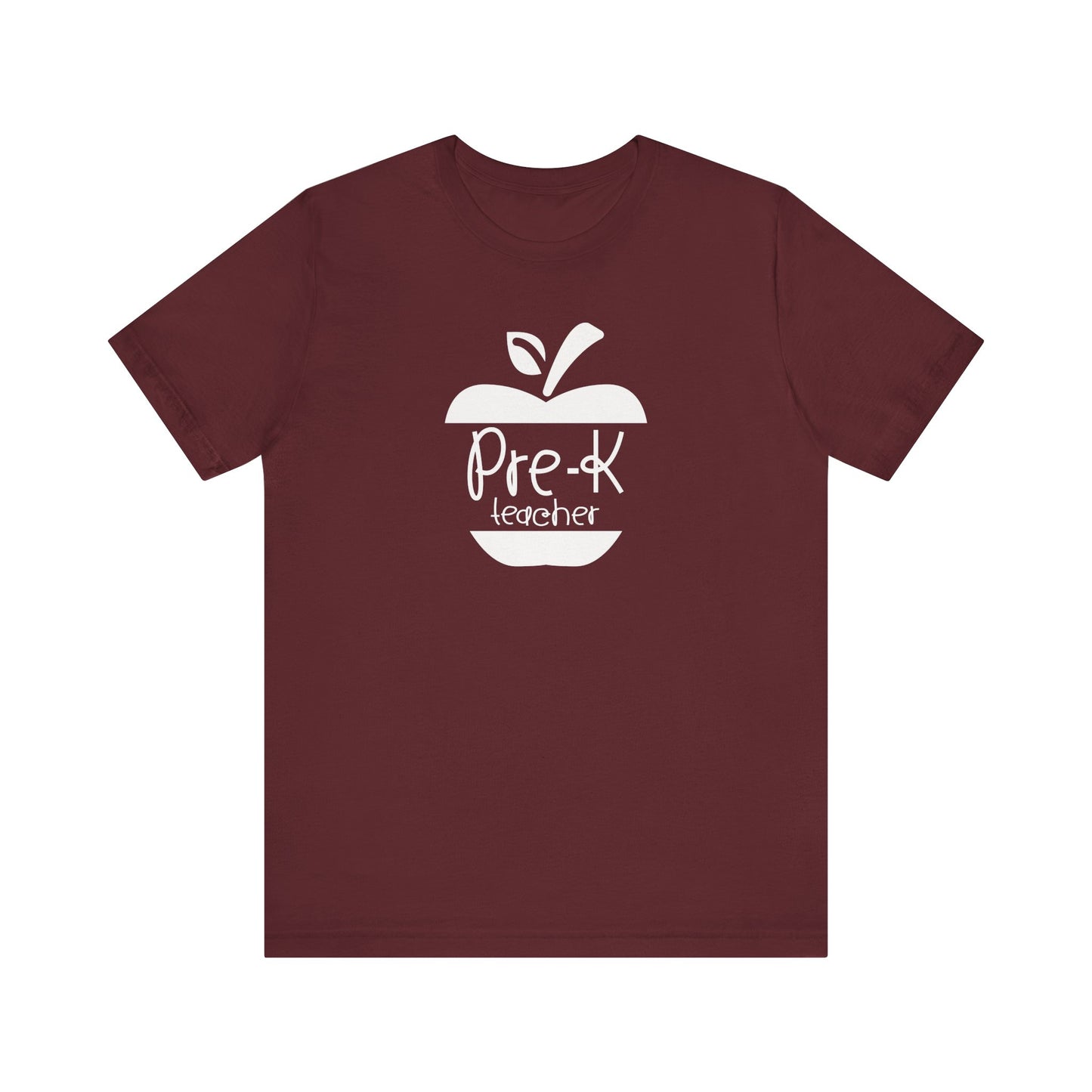 Custom Unisex Pre-K Teacher Apple Teacher T-Shirt