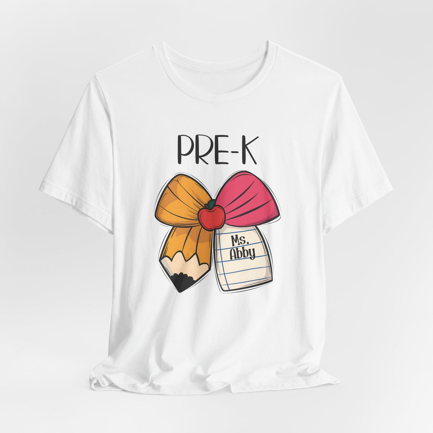 Custom Unisex Pre-K Bow T-Shirt