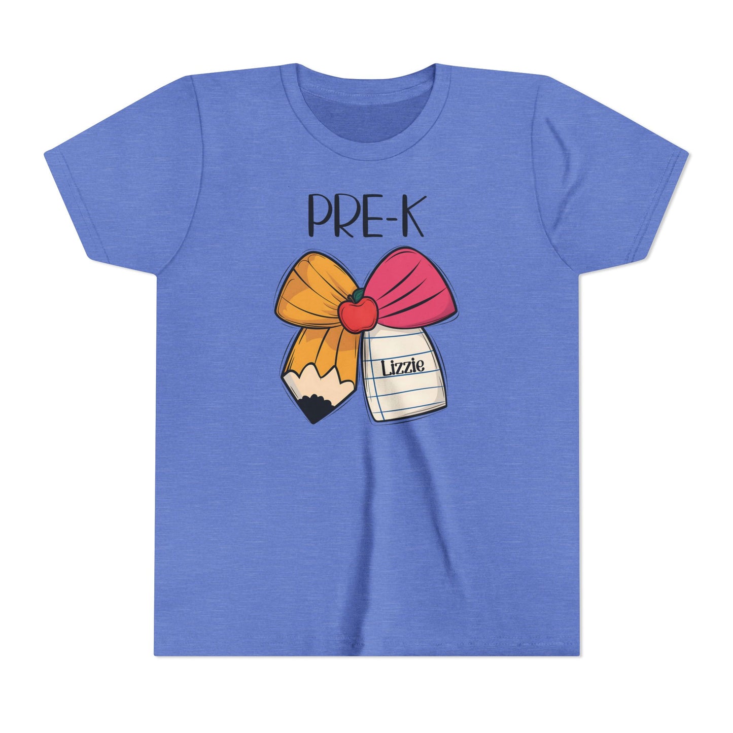 Custom Pre-K Bow Youth T-Shirt