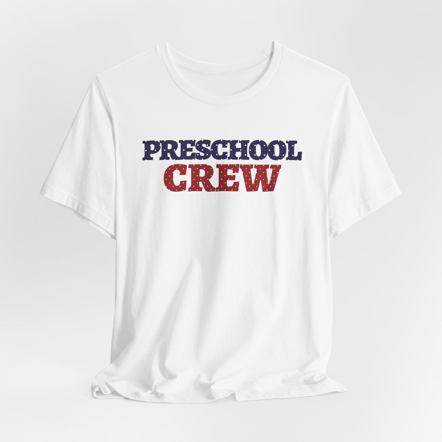 Custom Unisex Polka Dot Preschool Crew T-Shirt