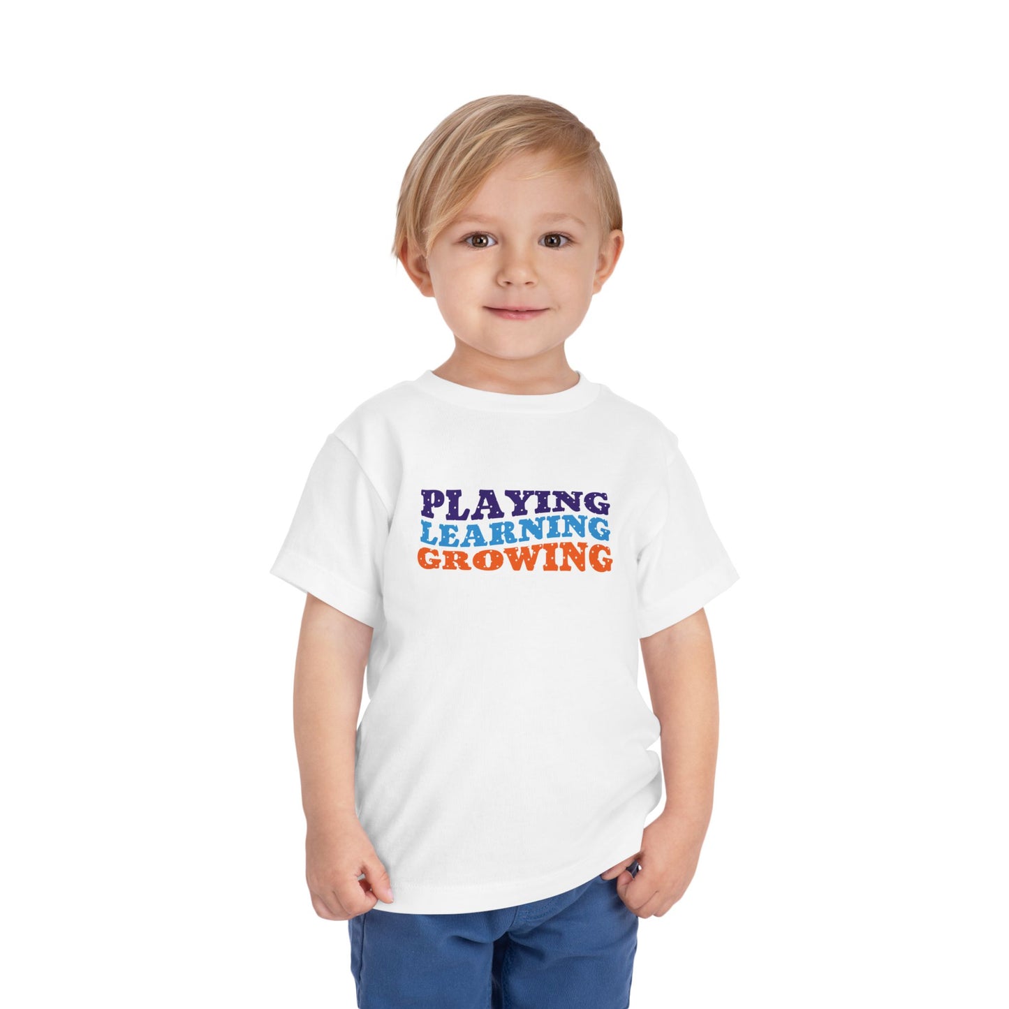 Custom Playing Learning Growing Toddler T-Shirt