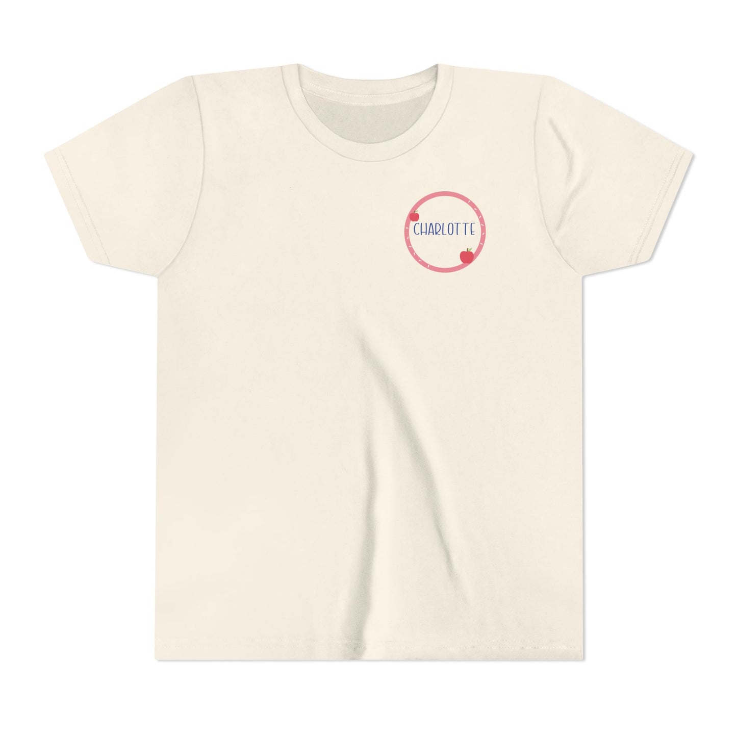 Custom Apple Circle Youth T-Shirt