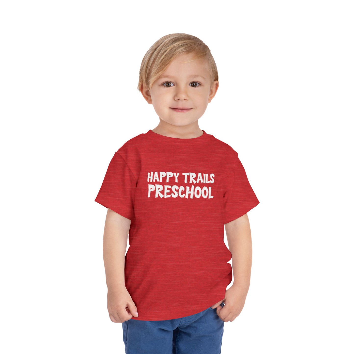 Custom School Name Toddler Outlined T-Shirt