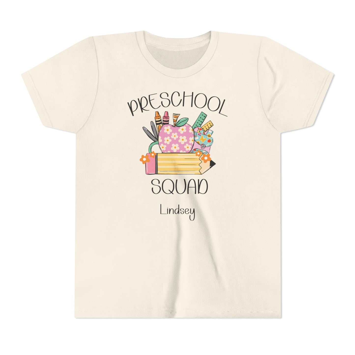 Custom Preschool Squad Youth T-Shirt